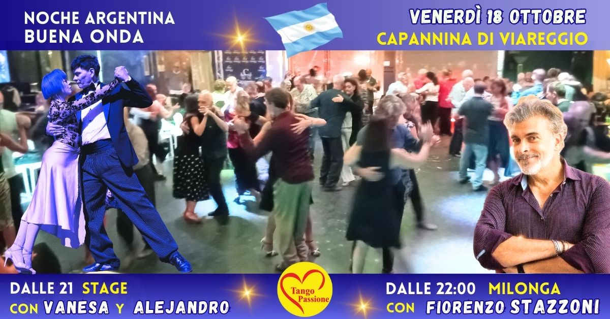 Ven 18 Ottobre Capannina di Viareggio è Noche Argentina con Fiorenzo Stazzoni