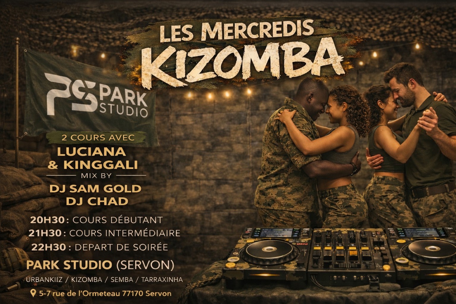 Mercredi 18 Mars - Les Mercredis Kizomba - Park Studio