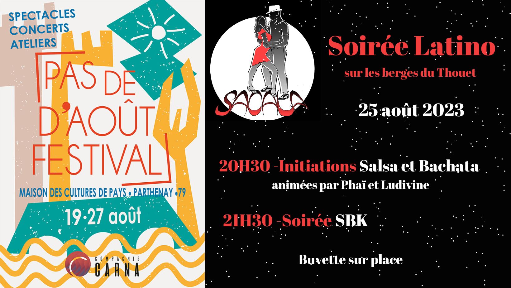 Soirée Latino sur les berges du Thouet