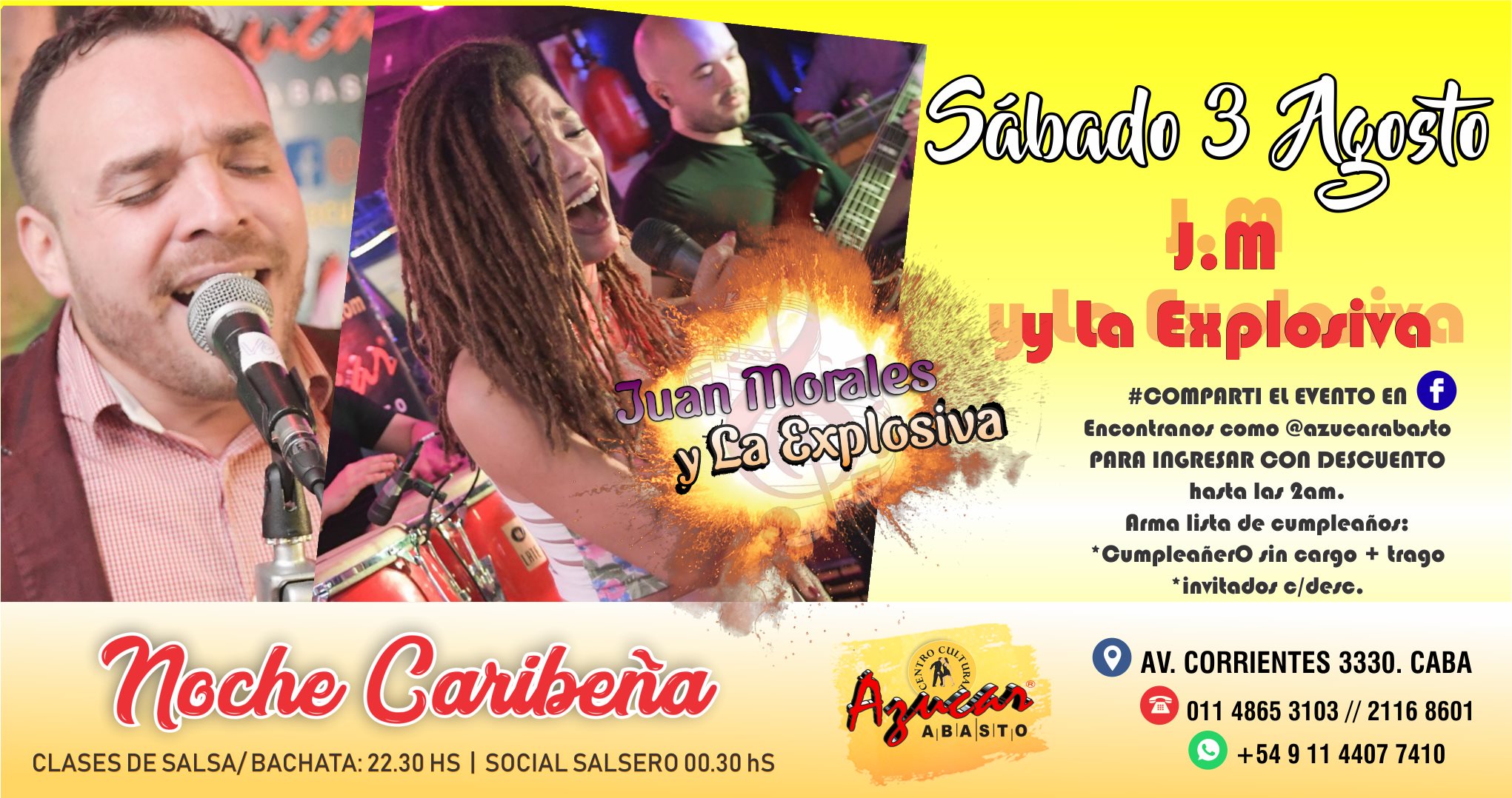 La Explosiva en Vivo Clases + Social Salsero en Azucar