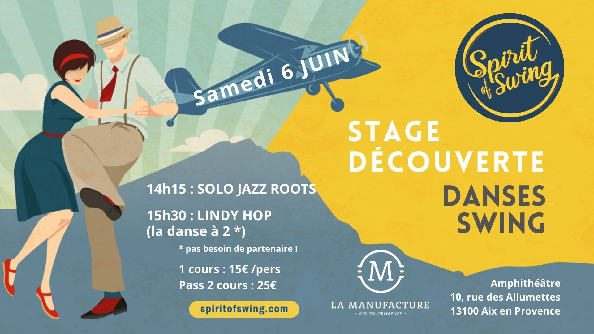 Stage Découverte de danses Swing