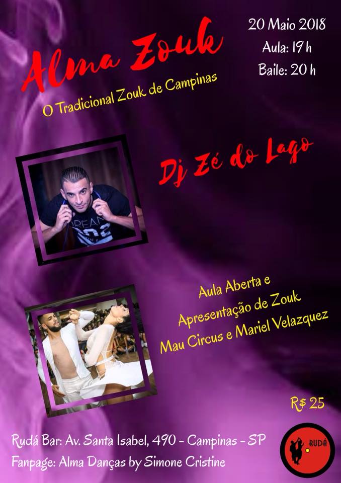 Alma Zouk 20.05.18 Dj Zé do Lago
