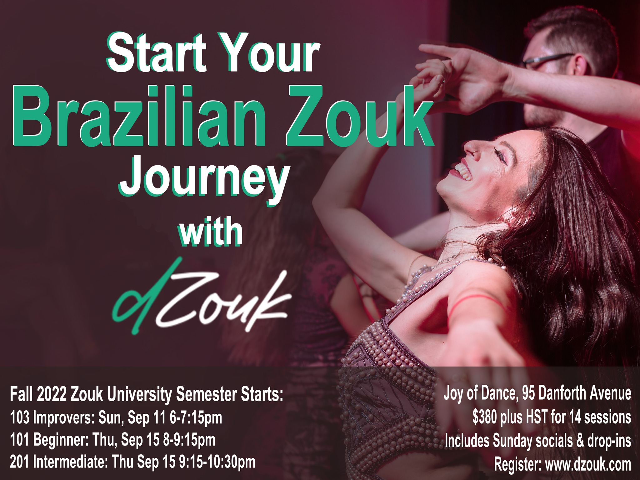 Beginner Brazilian Zouk Dance Classes: Zouk 101 with dZouk