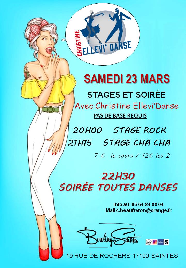 Stages Rock & Chacha avec Christine et soirée dansante