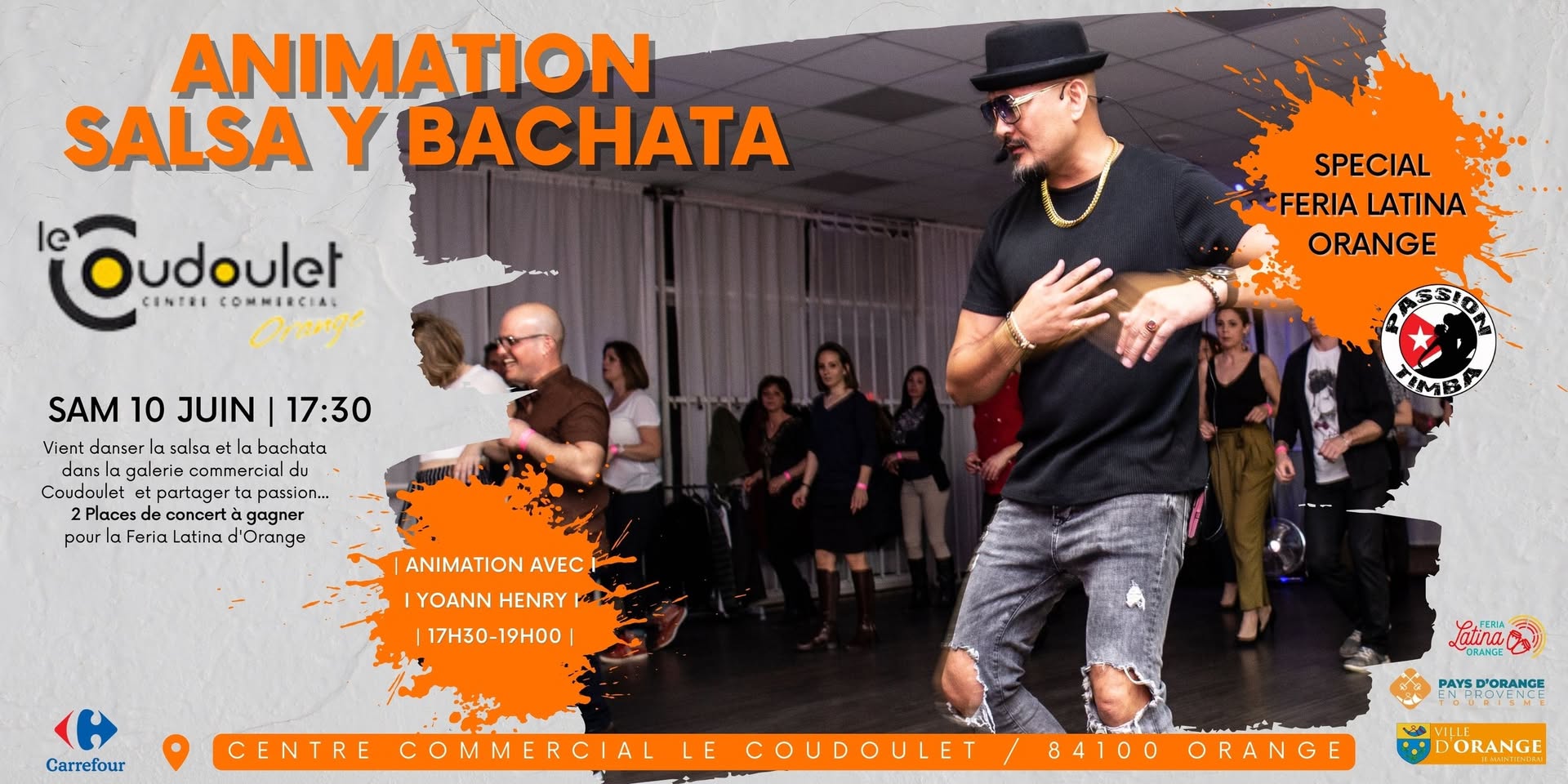 Animation Salsa y Bachata Centre Commercial le Coudoulet