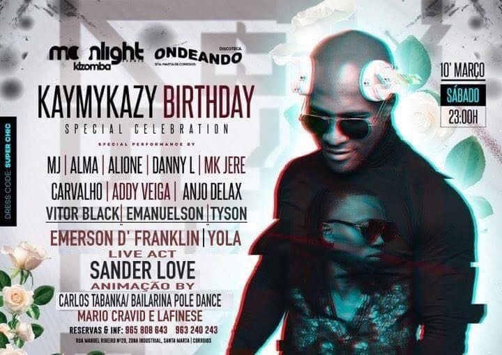 Moonlight Kizomba "Special B-Day Kaymykazy" in Ondeando 10 Março