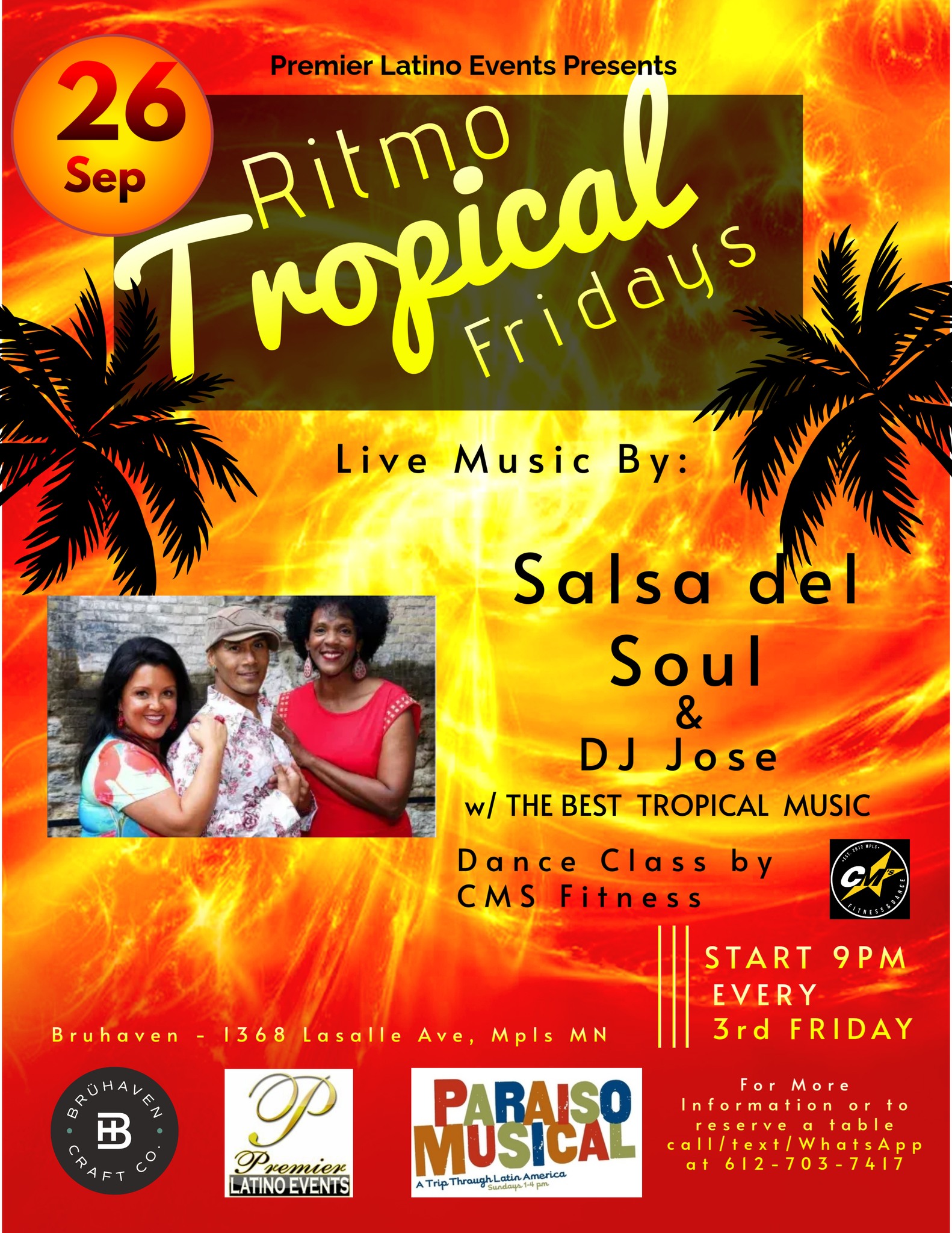 Ritmo Tropical Friday's - Ft Salsa del Soul