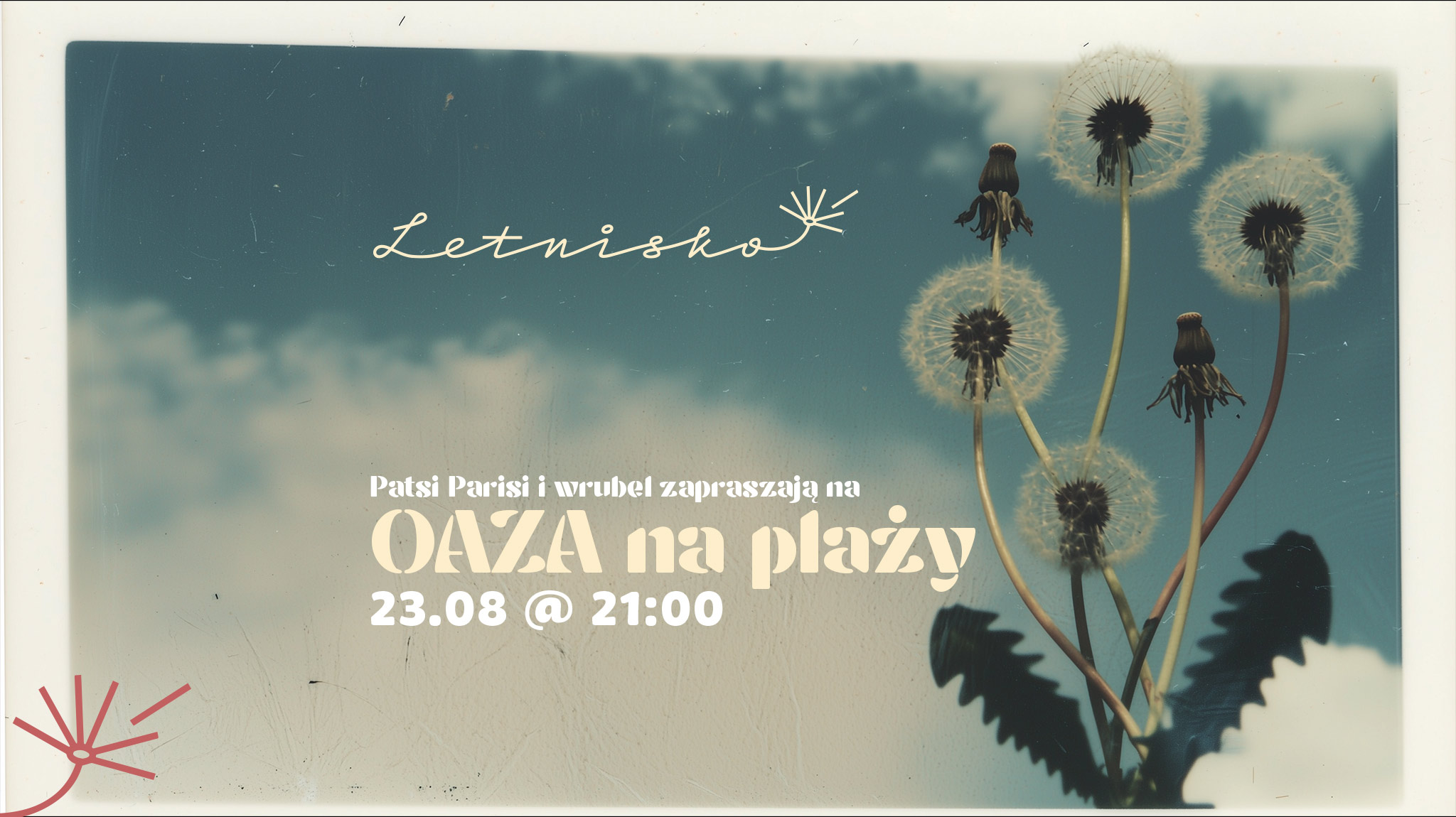 WYDARZENIE ODWOŁANE OAZA na plaży w Letnisku Żoliborz