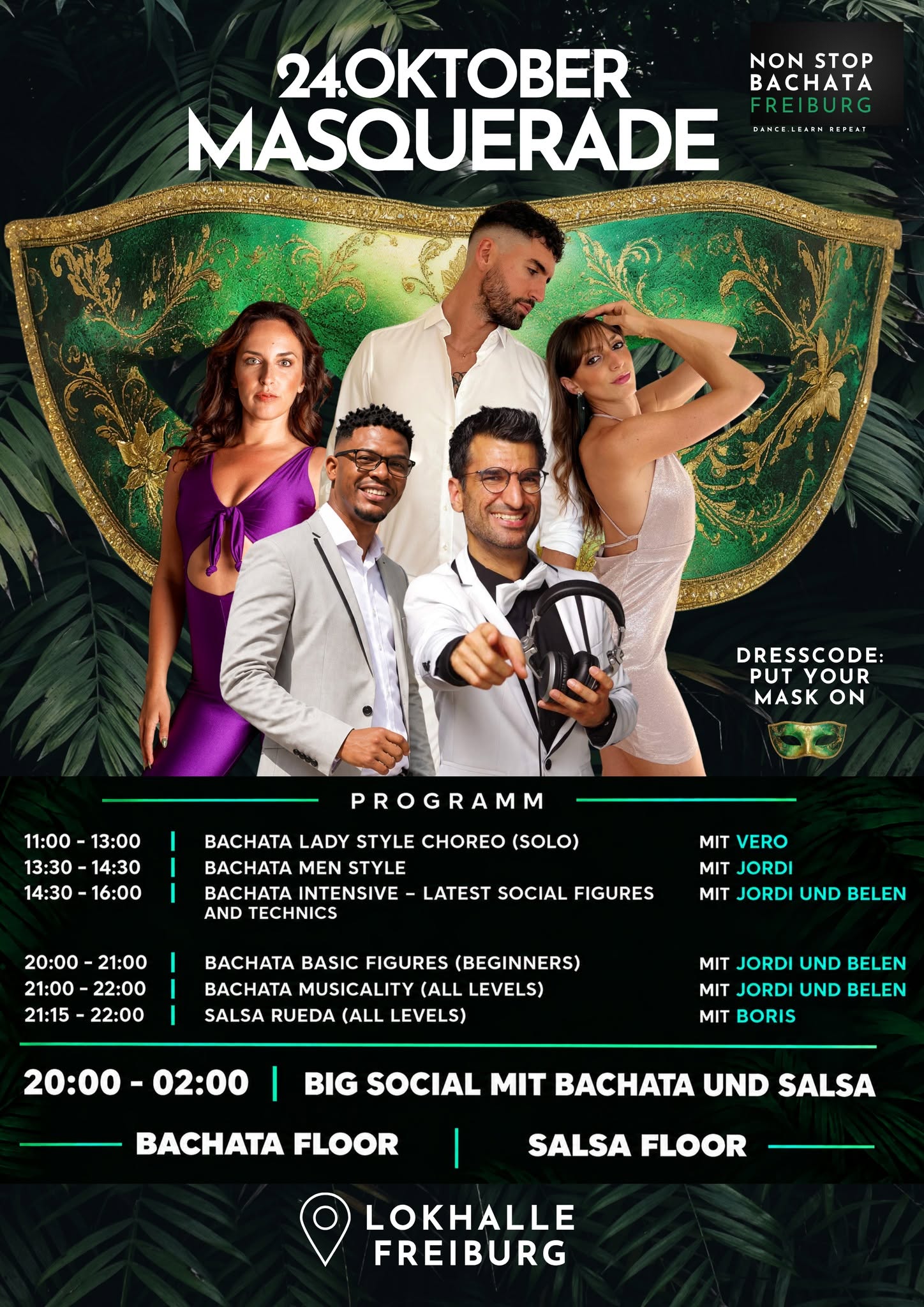 NON STOP BACHATA Freiburg - MASQUERADE am 24.10