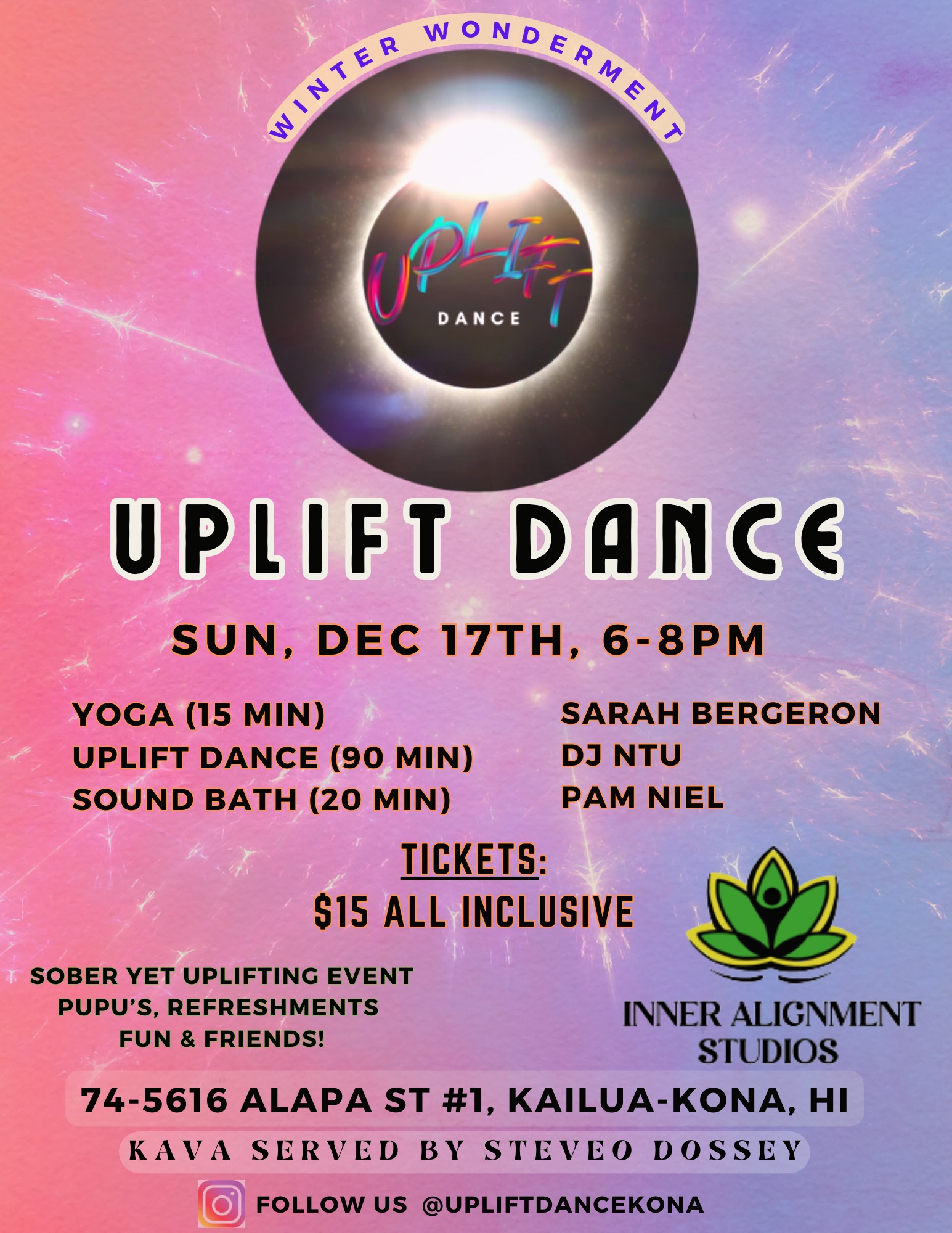 Uplift Dance w DJ NTU, Slow Flow Yoga & Sound Healing ❤️🩹
