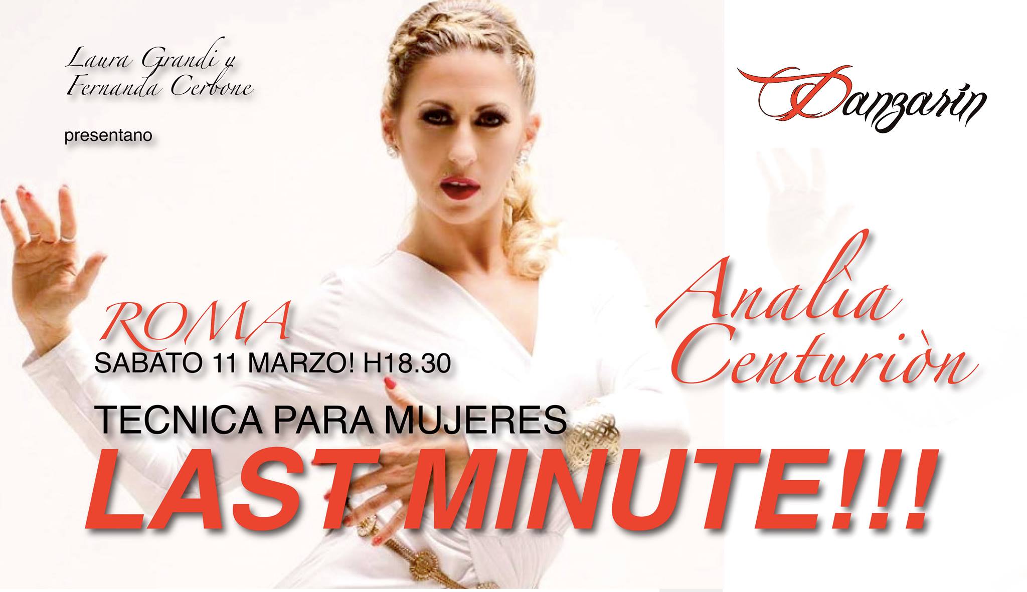 Analia Centuriòn a Roma! Tecnica para mujeres Sabato 11 marzo