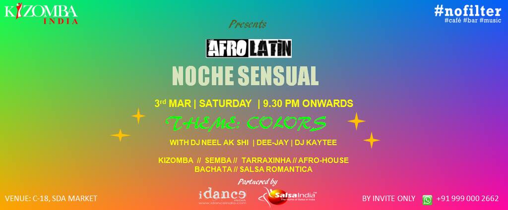 AfroLatin Noche Sensual Theme: Colors