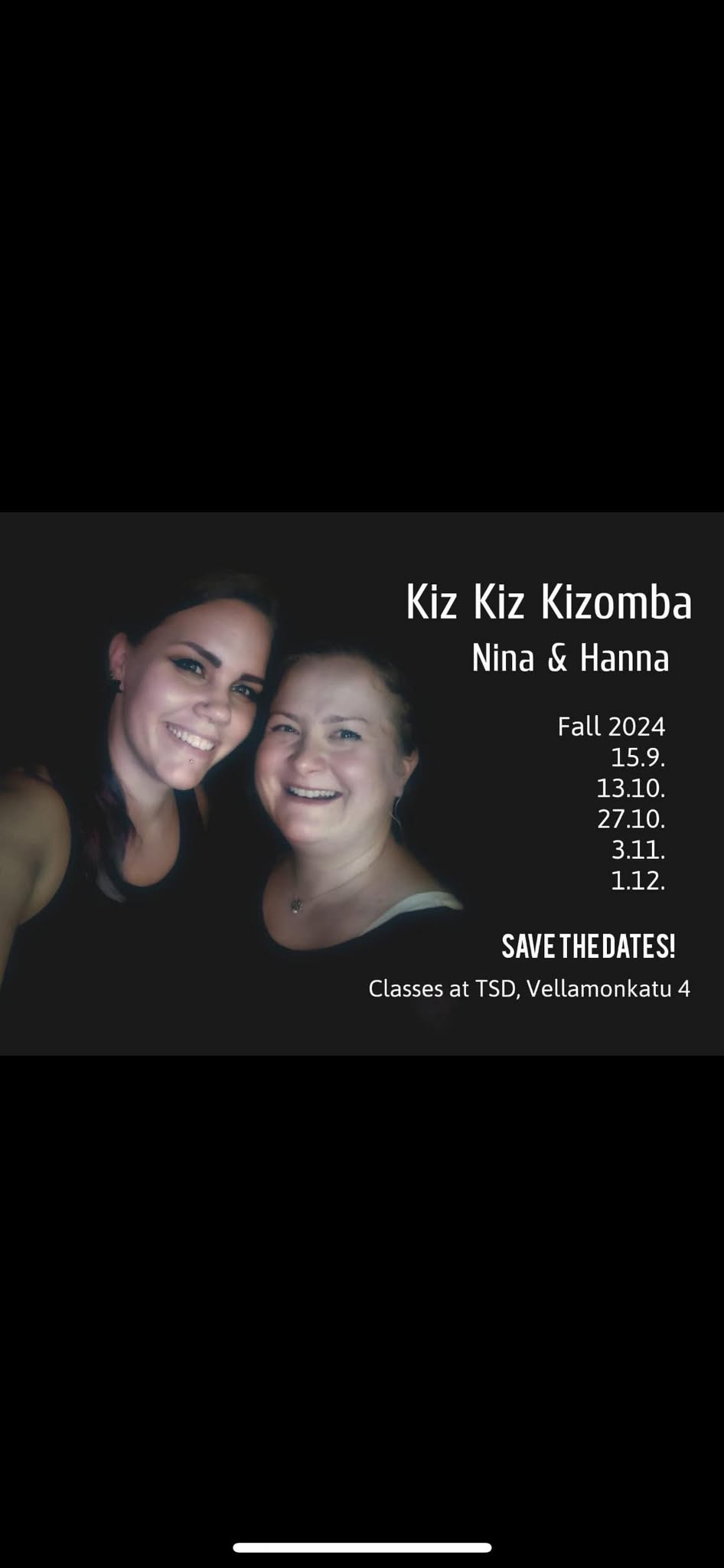 Fusion kizomba, Tampere, 15.9.2024