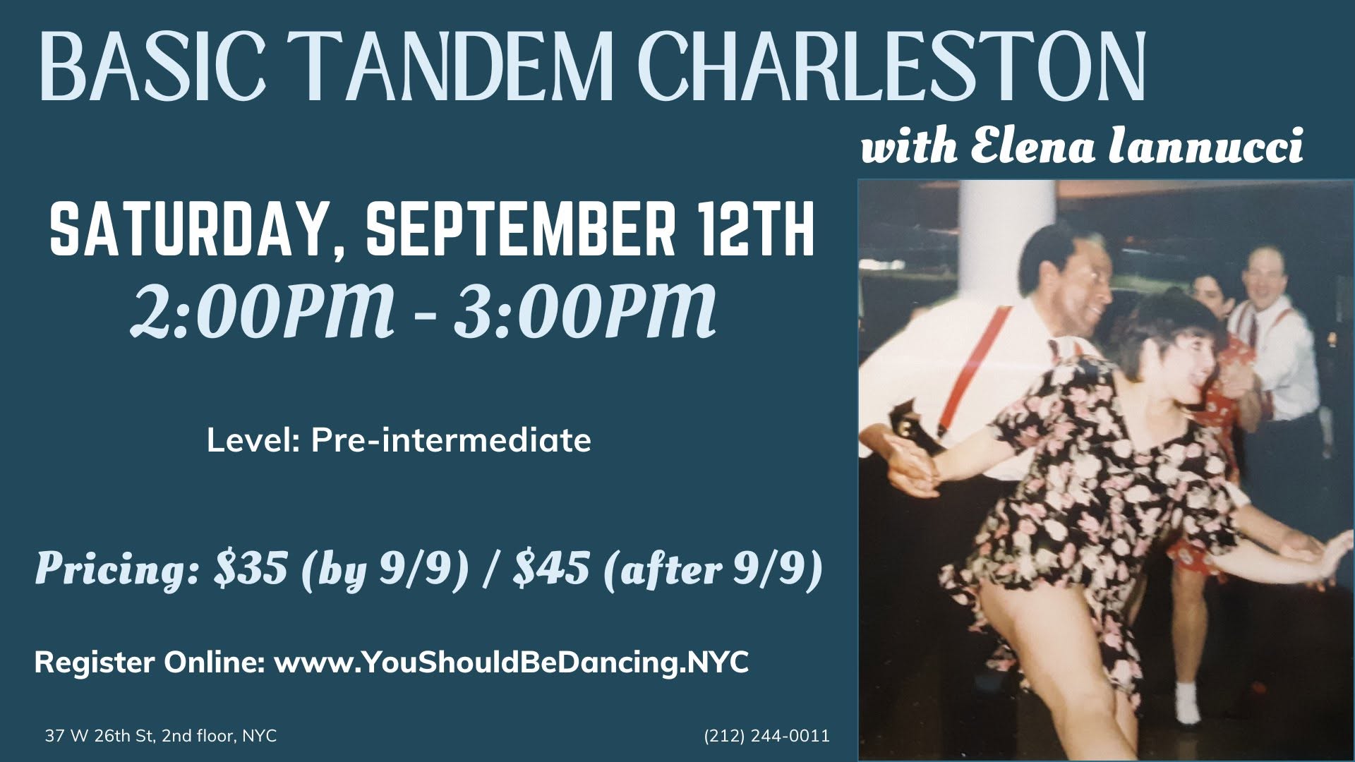 Basic TANDEM CHARLESTON with Elena Iannucci