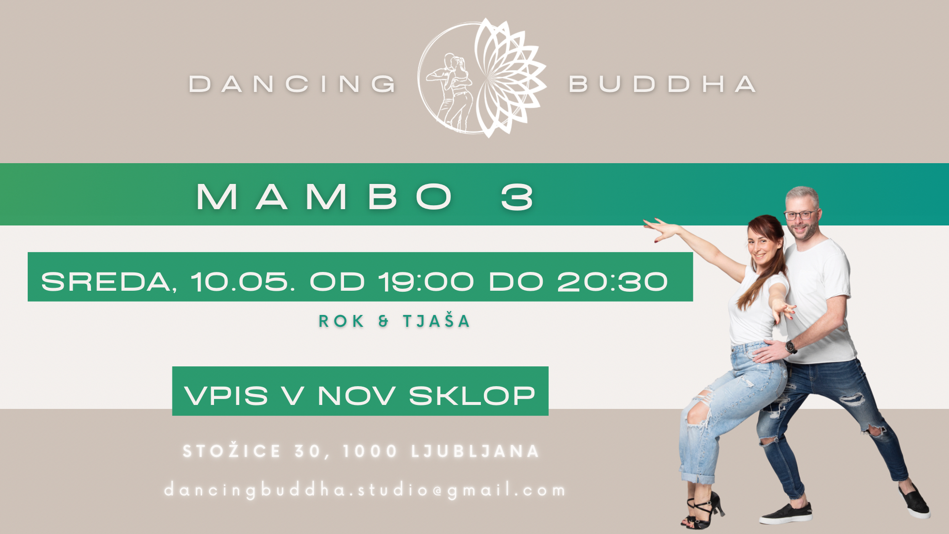 MAMBO 3 - VPIS V NOV SKLOP-DANCING BUDDHA