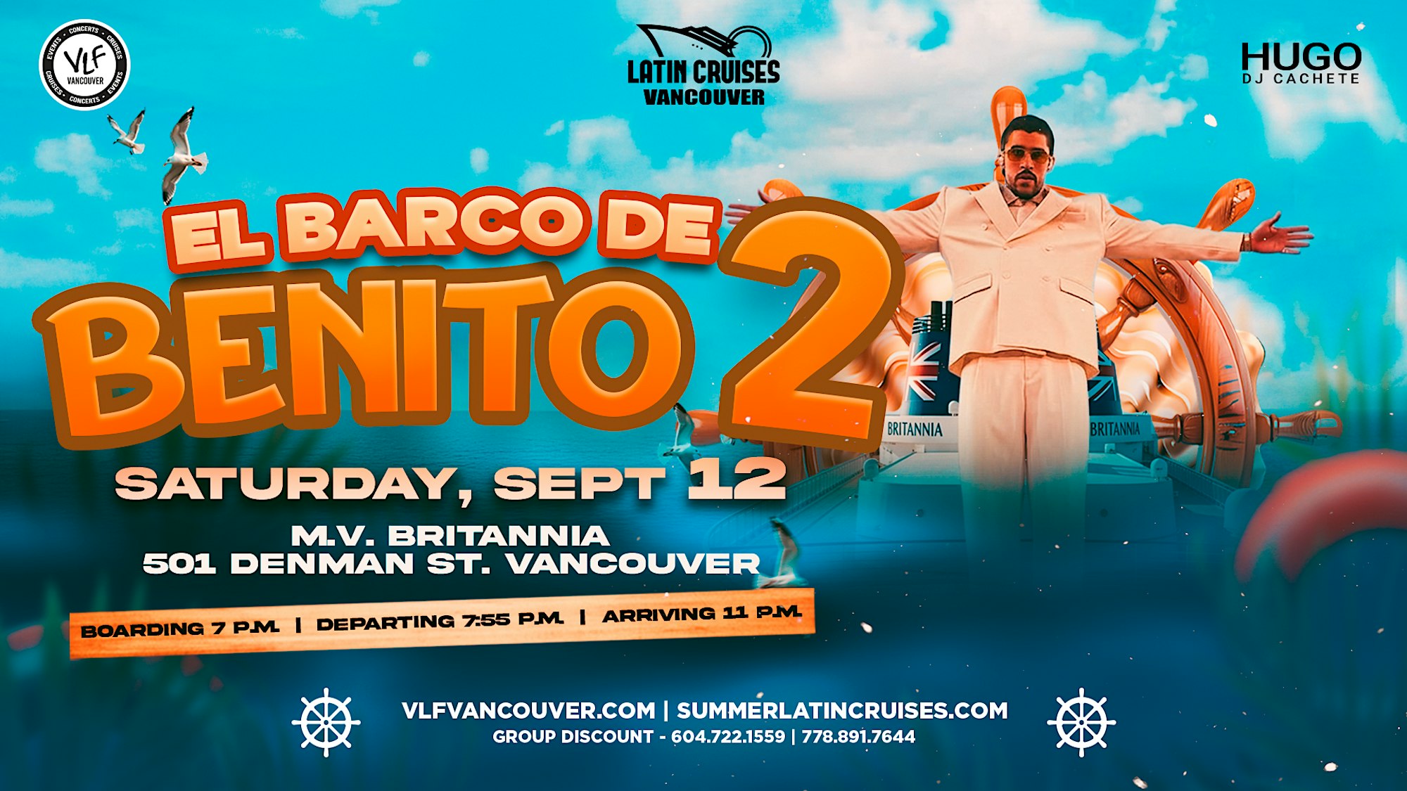 Latin Cruis 11 Barco de Benito 2 Boat Party 2026