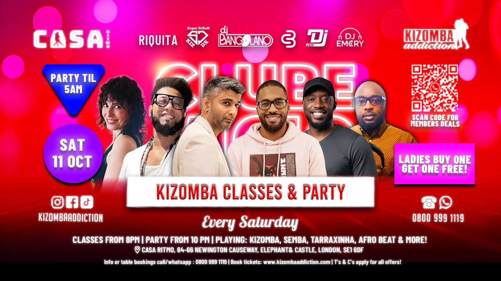 πΆ π London's No.1 Kizomba Party: Clube Vicio - with DJ Bangolano