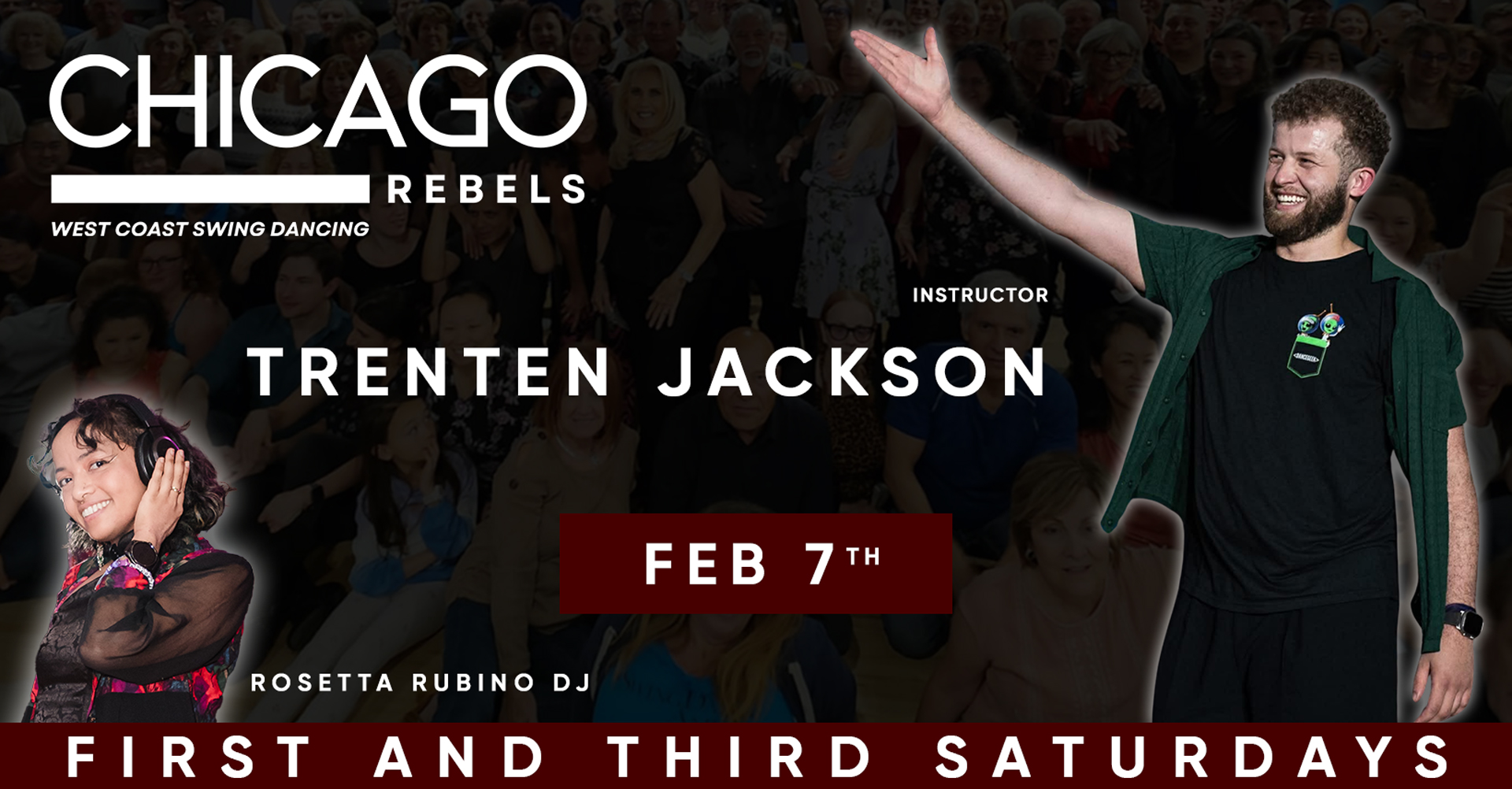 ALL-STAR TRENTEN JACKSON TEACHES WEST COAST SWING! COME DANCE ON THE BEST ALL-WOOD FLOOR AROUND!