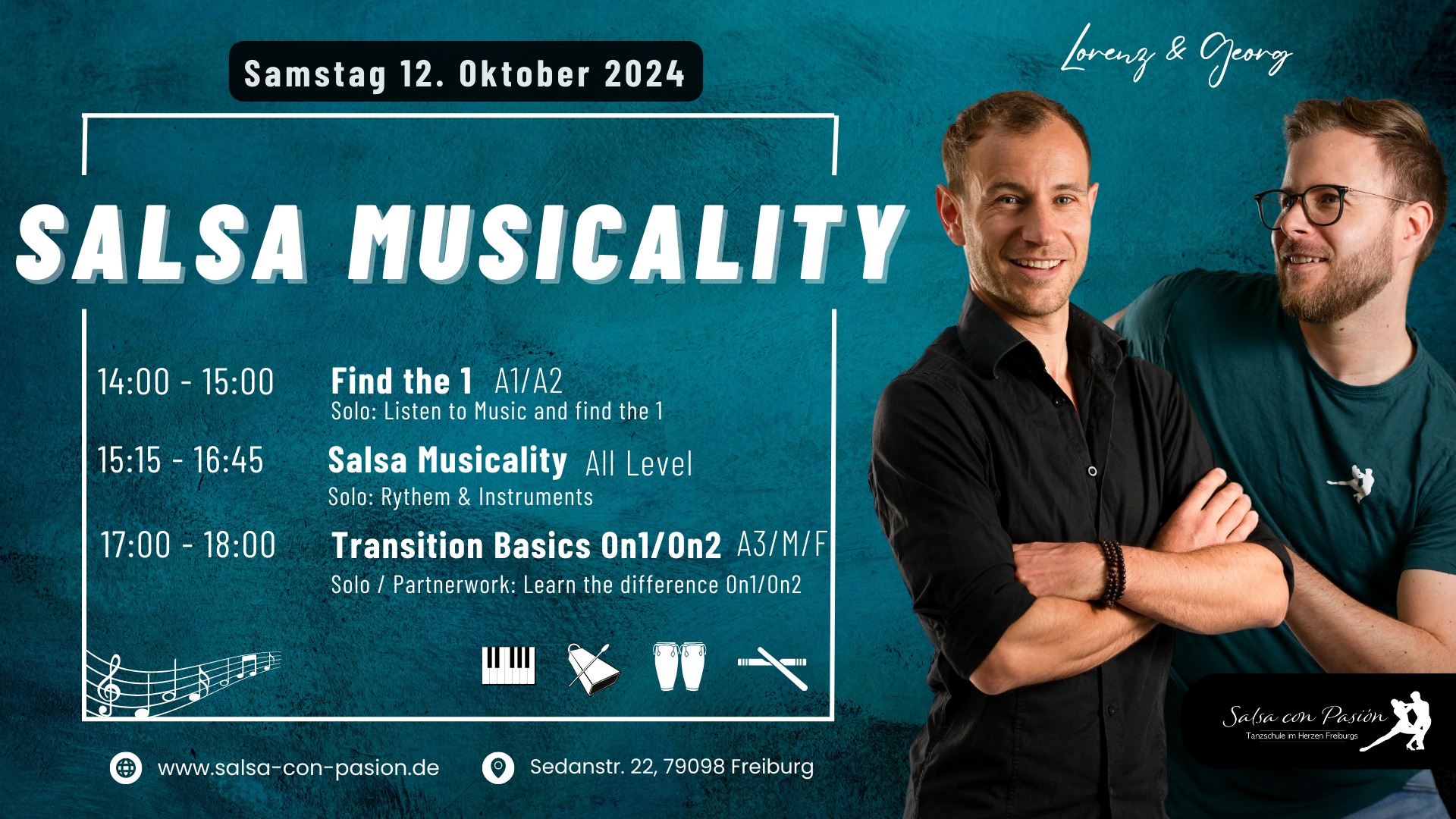 Salsa Musicality Workshops Freiburg - Lorenz & Georg