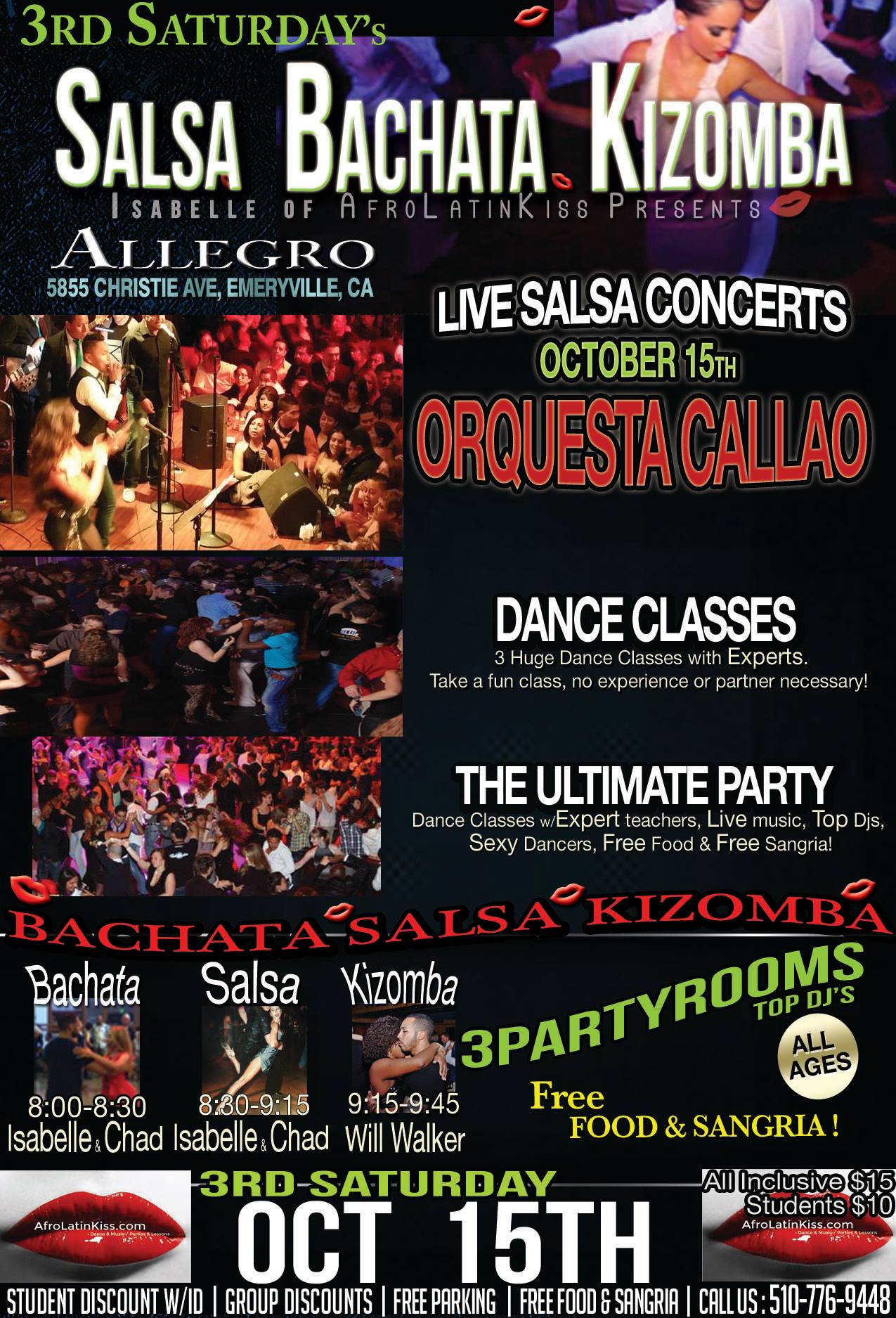 AfroLatinKiss Salsa Bachata Kizomba 3RD Saturday's #2
