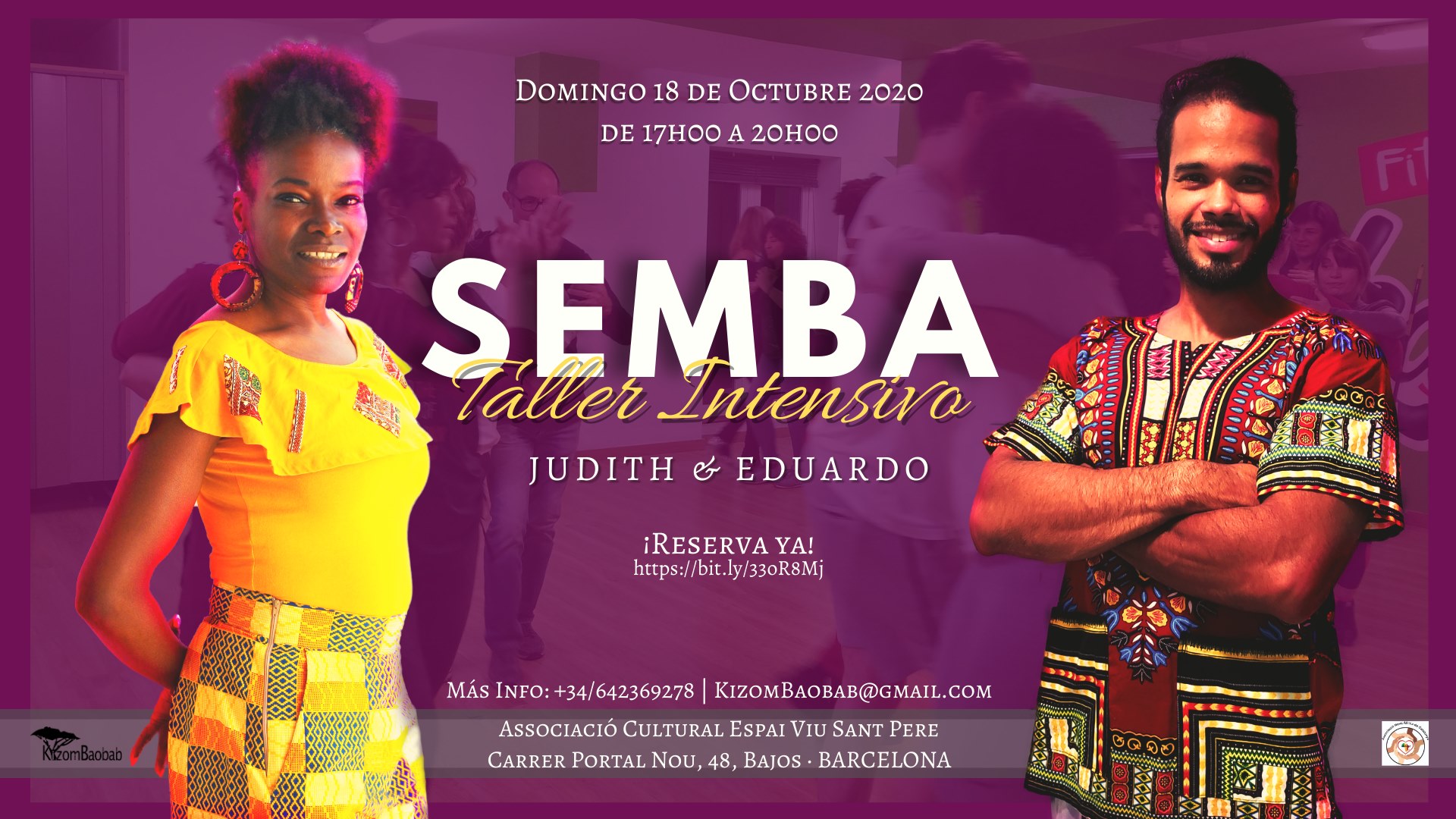 INTENSIVO de SEMBA JUDITH & EDUARDO DOM. 18 OCT. 2020 BARCELONA