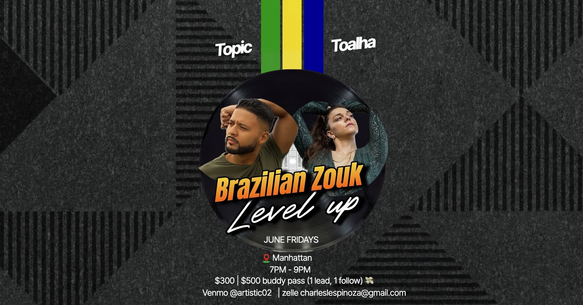 Brazilian Zouk Level Up Toalha