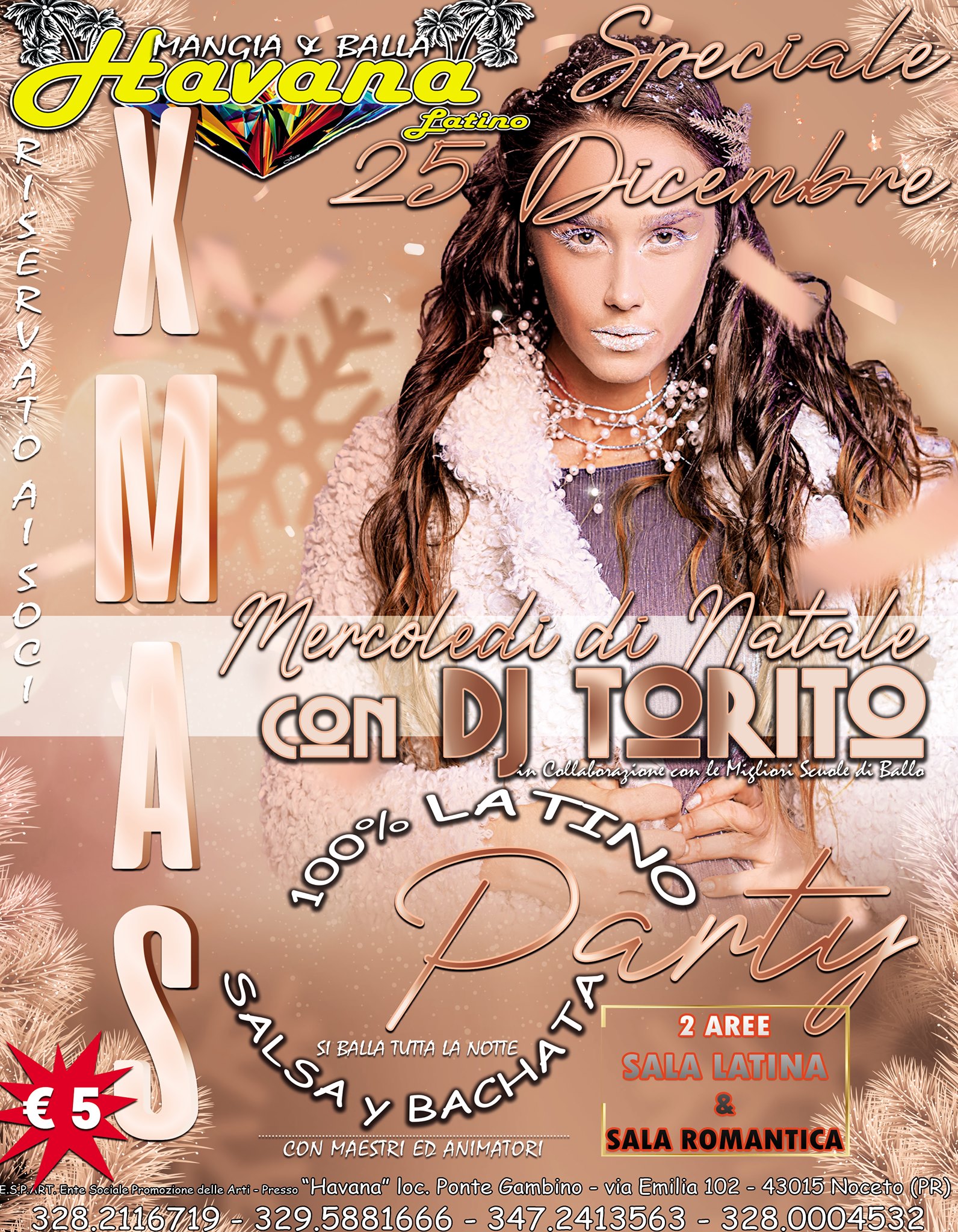 Havana Natale Latino - 101% Bachata&Salsa con Dj Torito & STAFF