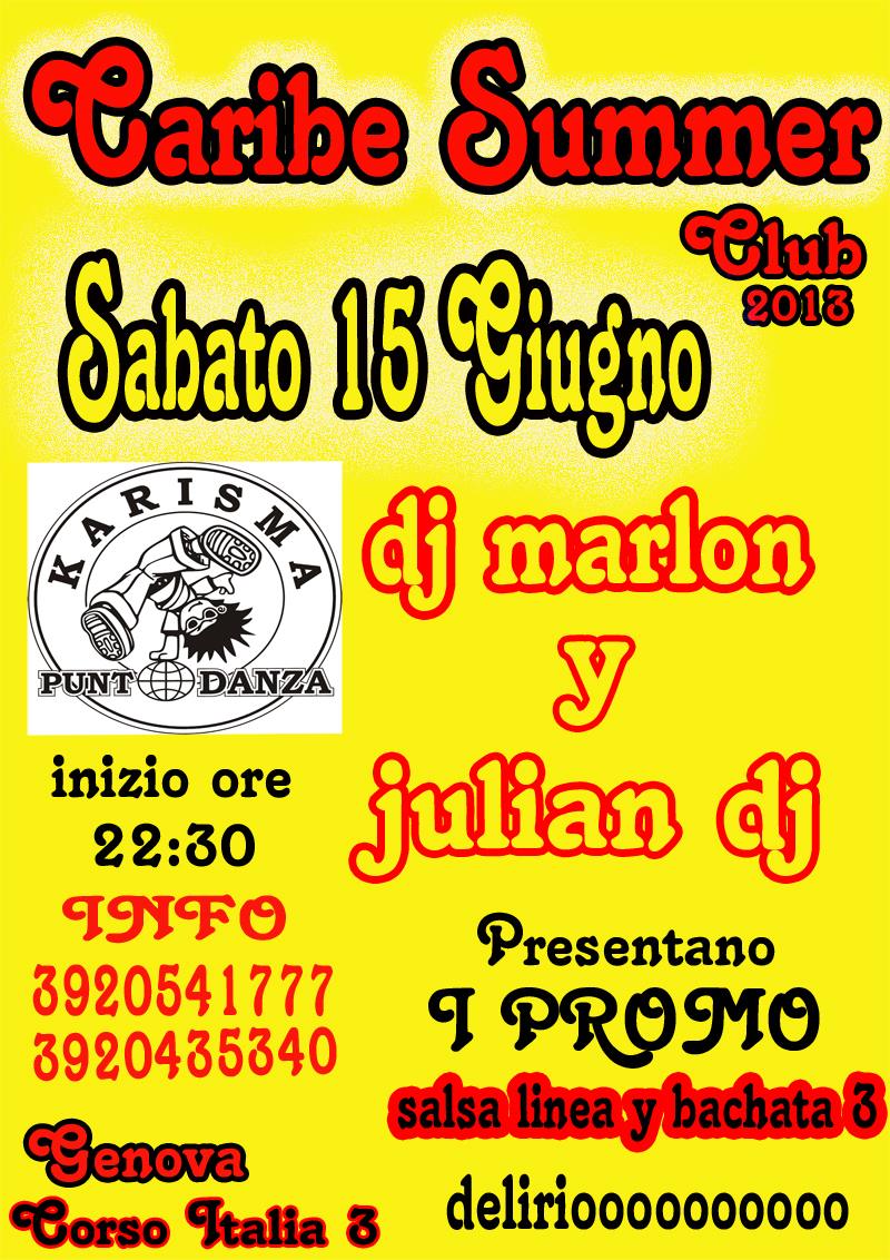 CARIBE SUMMER CLUB Y KARISMA PROMO + SALA TUTTAKIZOMBA
