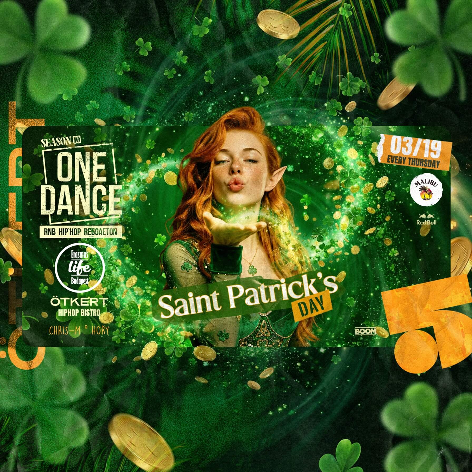 ONE DANCE with ELB 🍀 St. Patrick's Day @Ötkert 🍀 19 March ✘ Discounted tickets