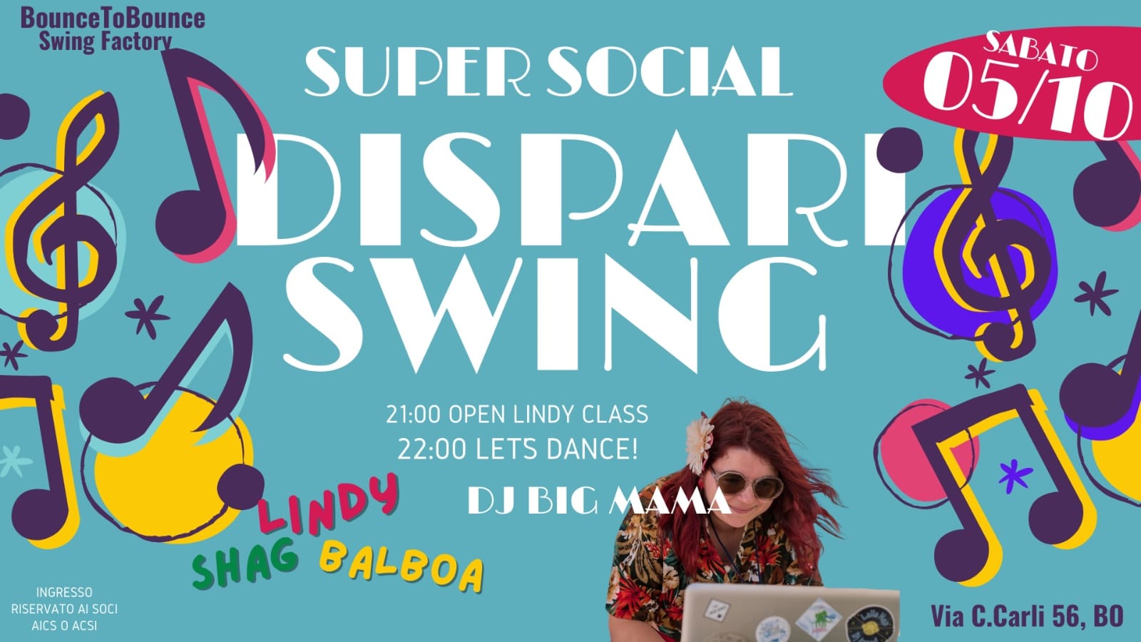 DISPARI SWING! Super Social Night con Dj BiG MAMA!!
