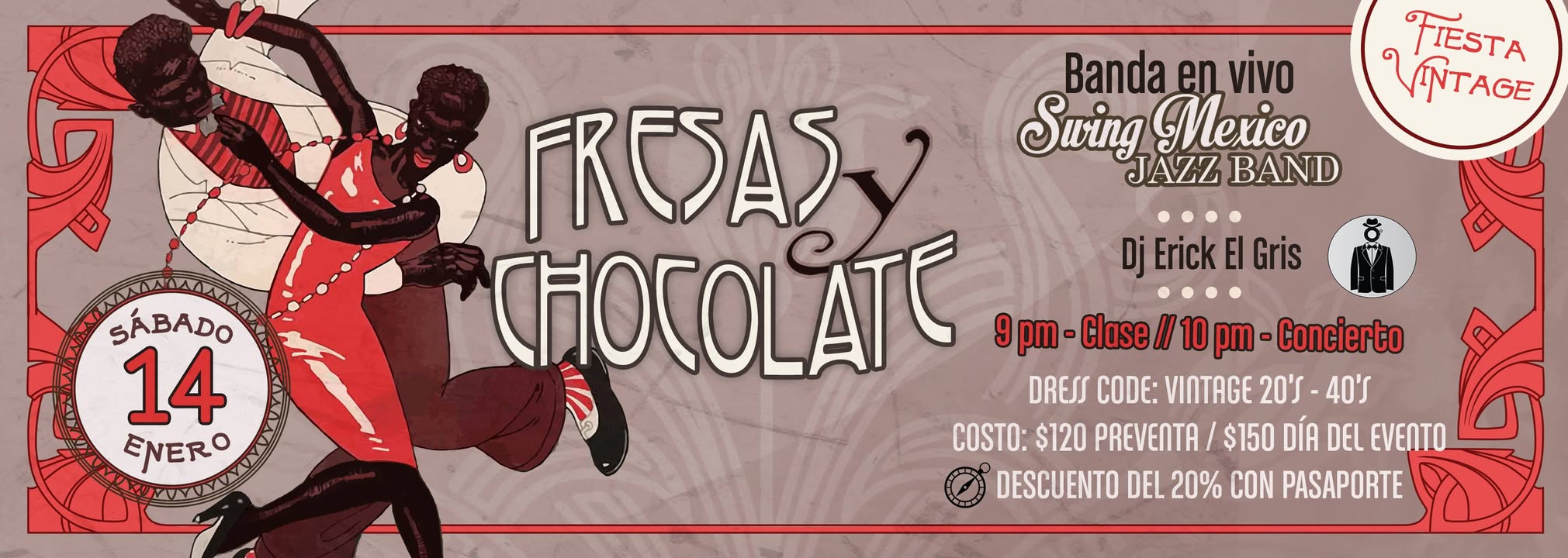 Fresas y Chocolate con Swing México Jazz Band