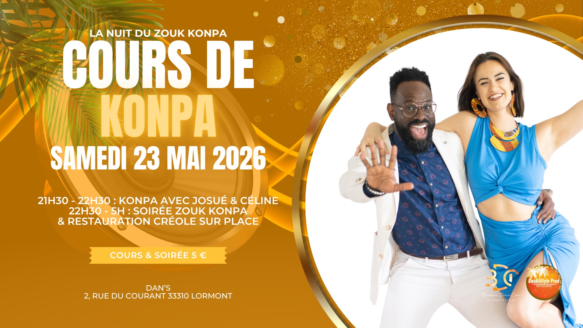La nuit du Zouk Konpa - Cours & soirée