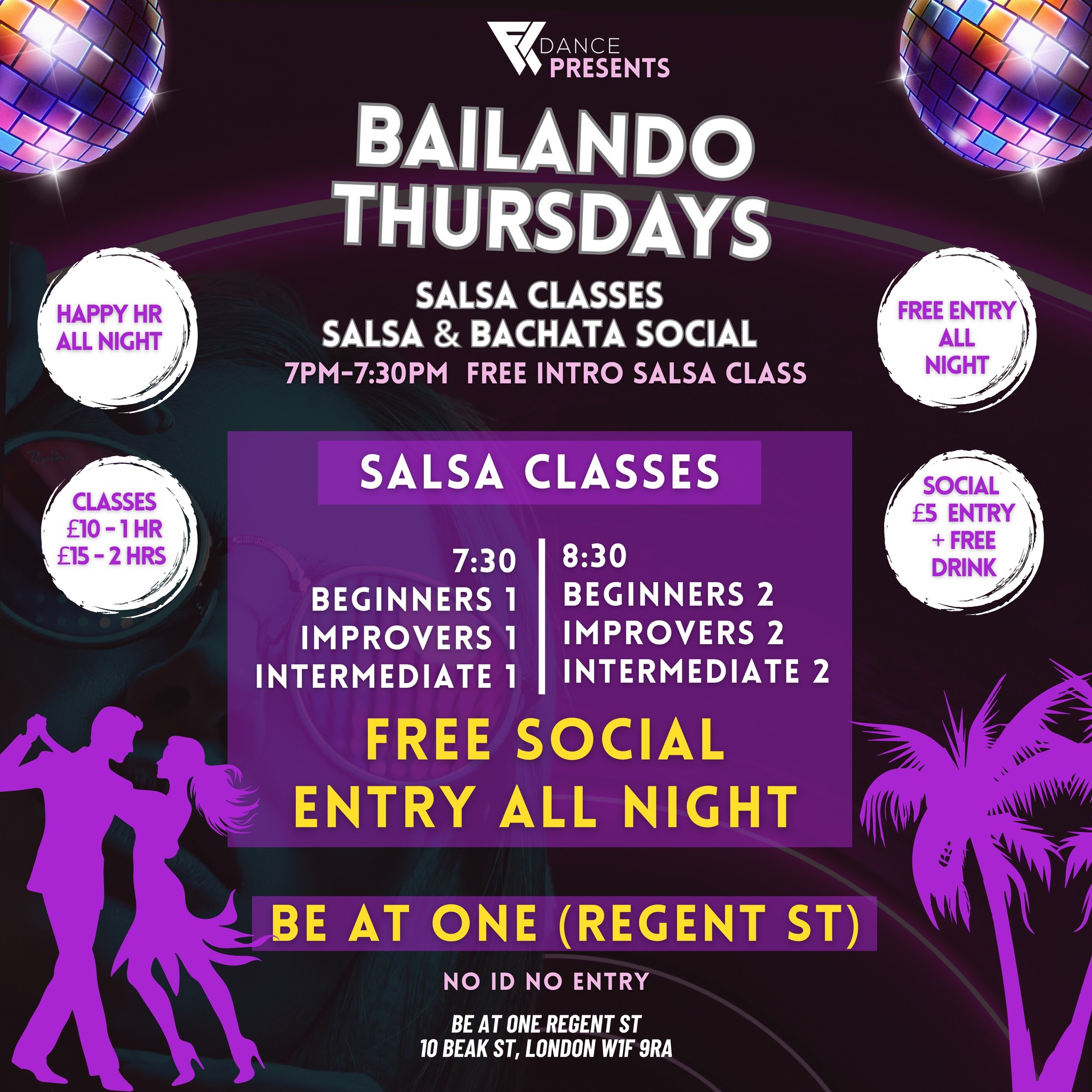Bailando Thursdays @ Be At One Regent St