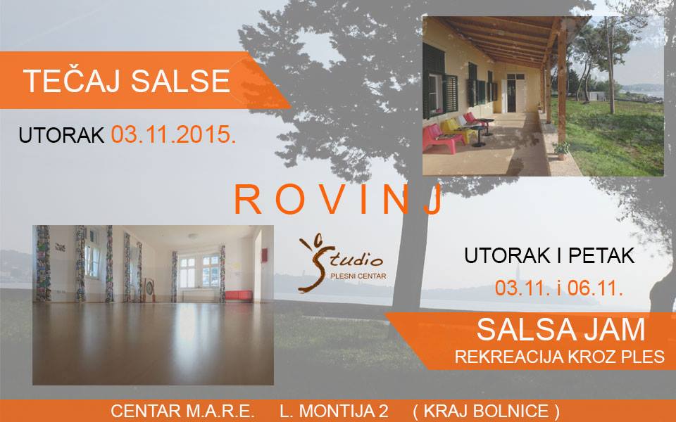 Upisi Početni Tečaj i Salsa JAM- ROVINJ