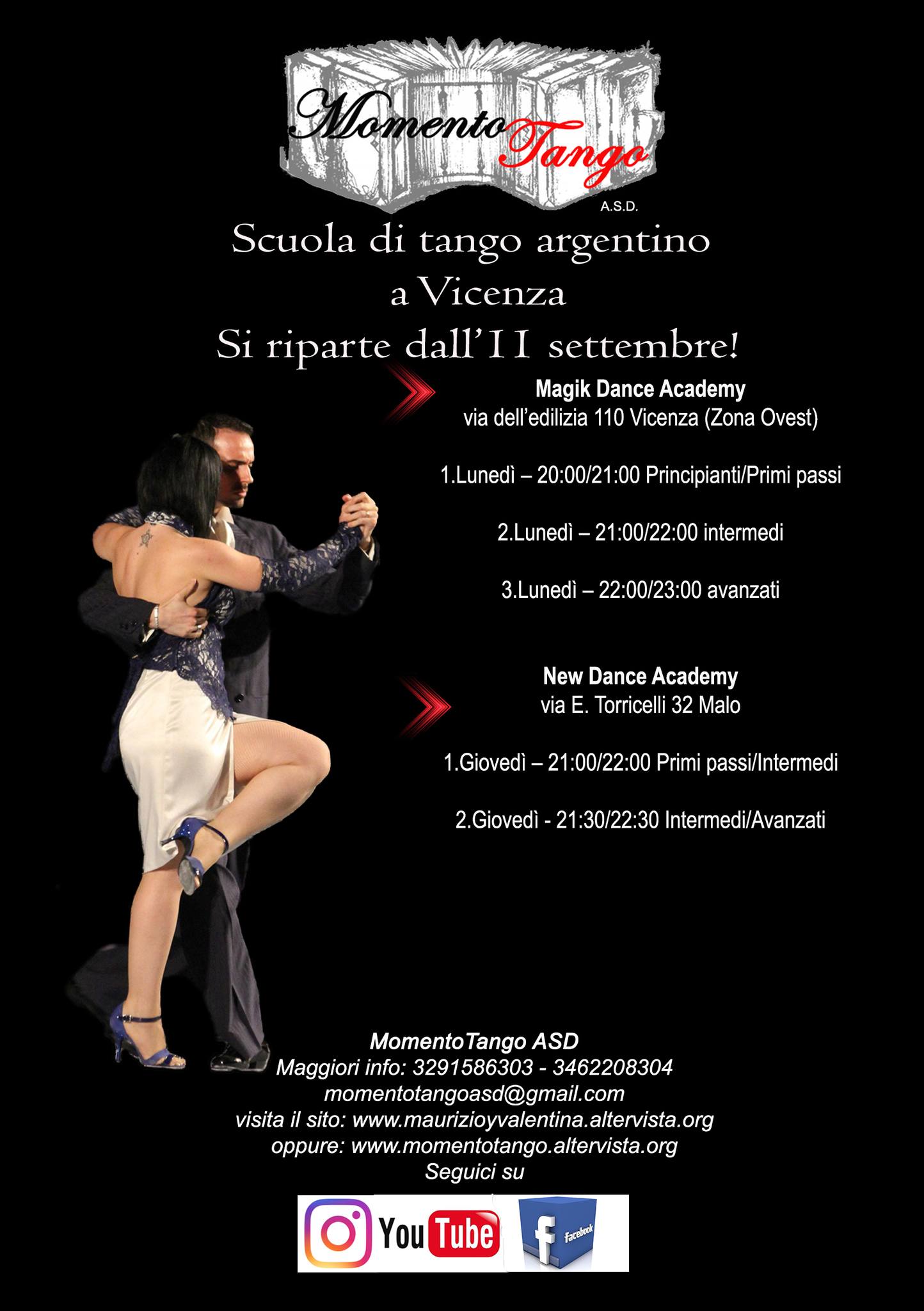 Ripartiamo con i corsi di tango argentino!