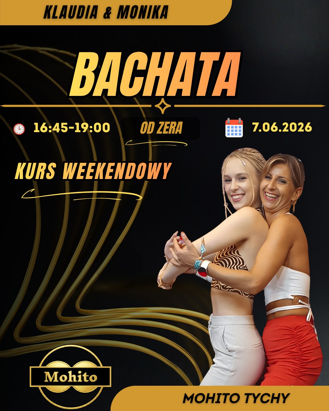 Weekendowa Bachata od zera - Kurs dla Singli i par - z Klaudia i Moniką niedziele