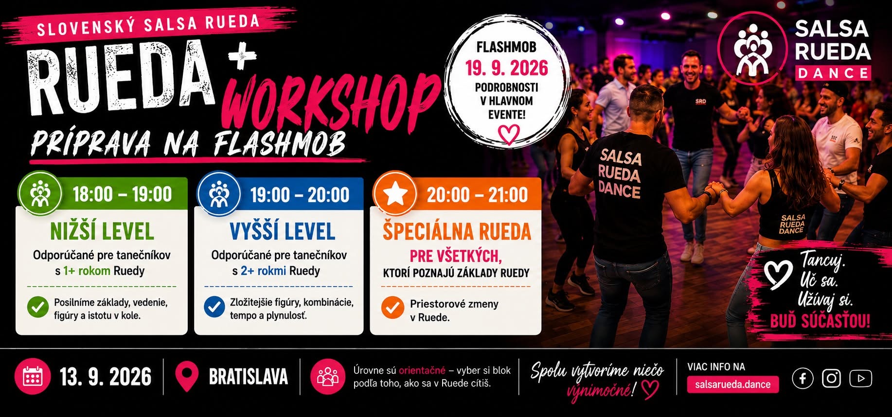 💃 Rueda Workshop + nácvik na Flashmob