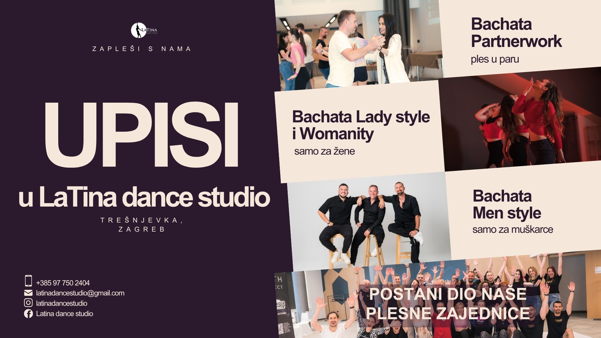 VELIKI UPIS u LaTina DanceStudio- ZAGREB