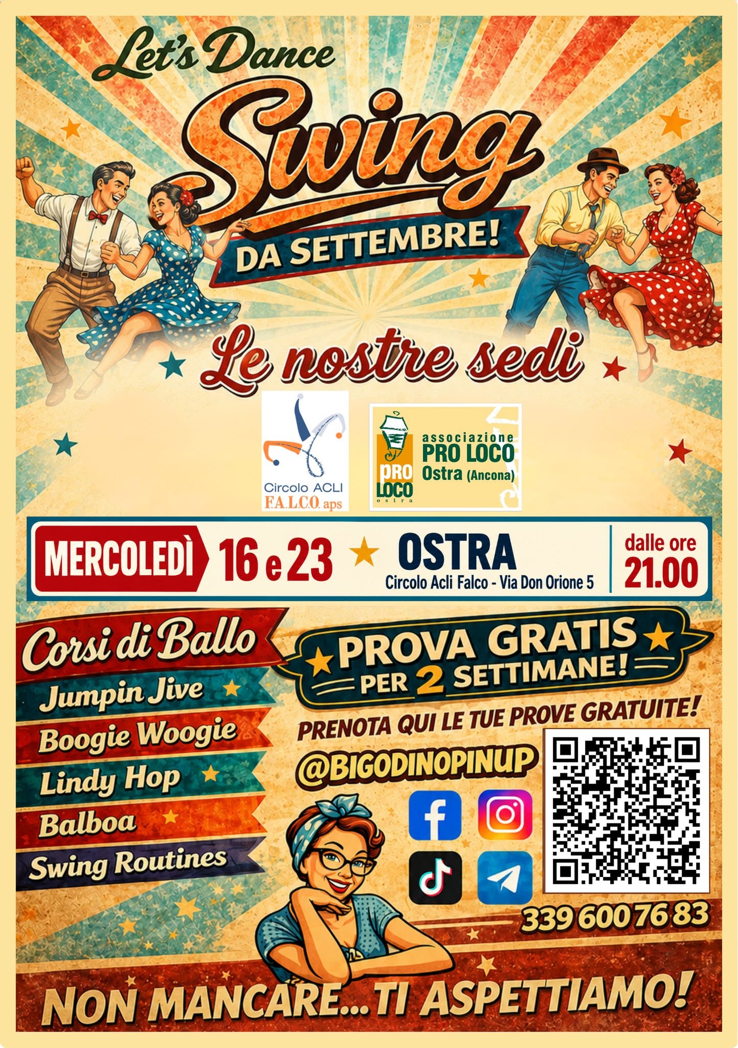 Corsi di Ballo SWING a Ostra - Prove gratuite