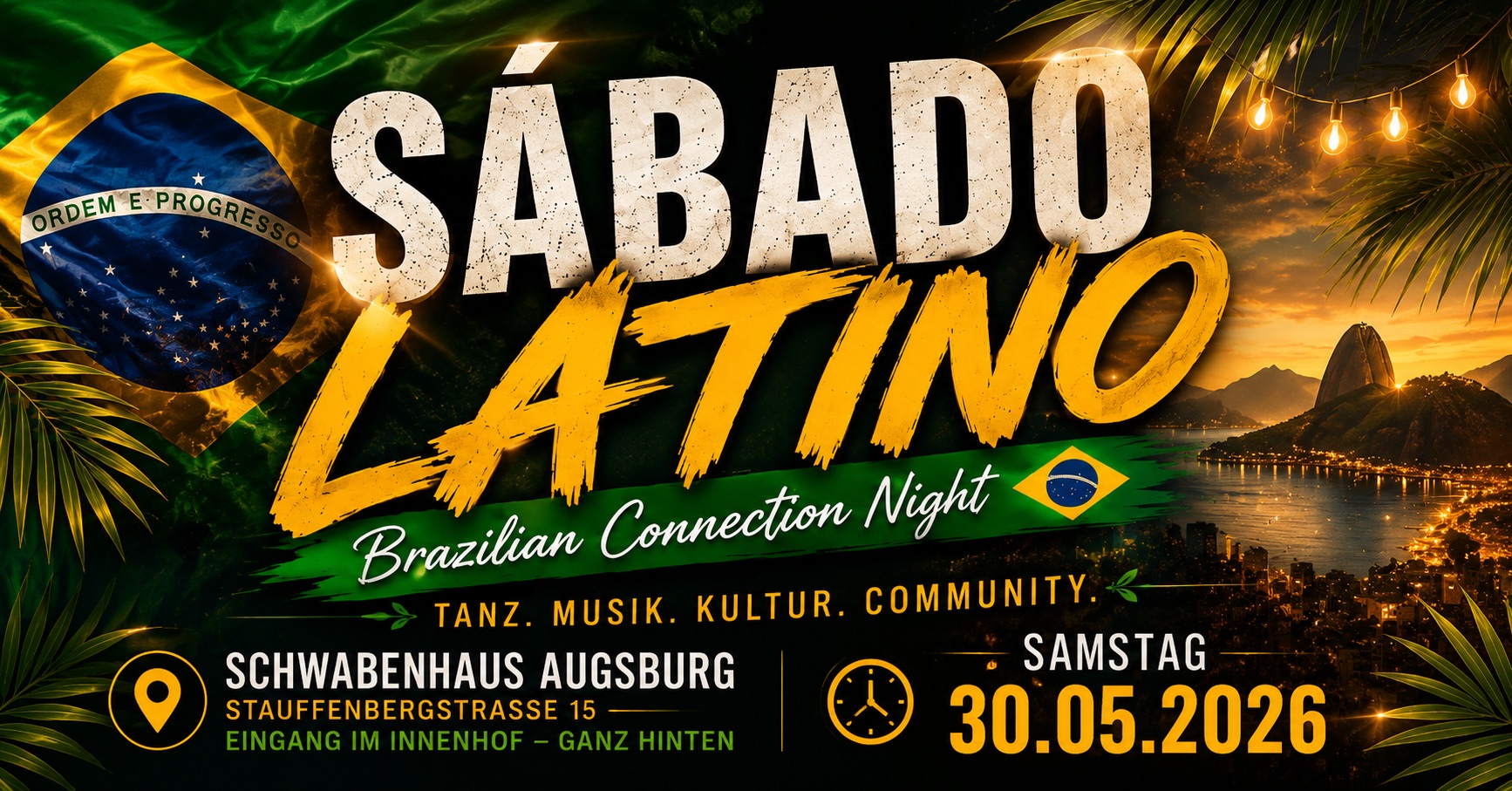 🇧🇷 SÁBADO LATINO Brazilian Connection Night 🇧🇷 Salsa, Forrò, Bachata, Kizomba