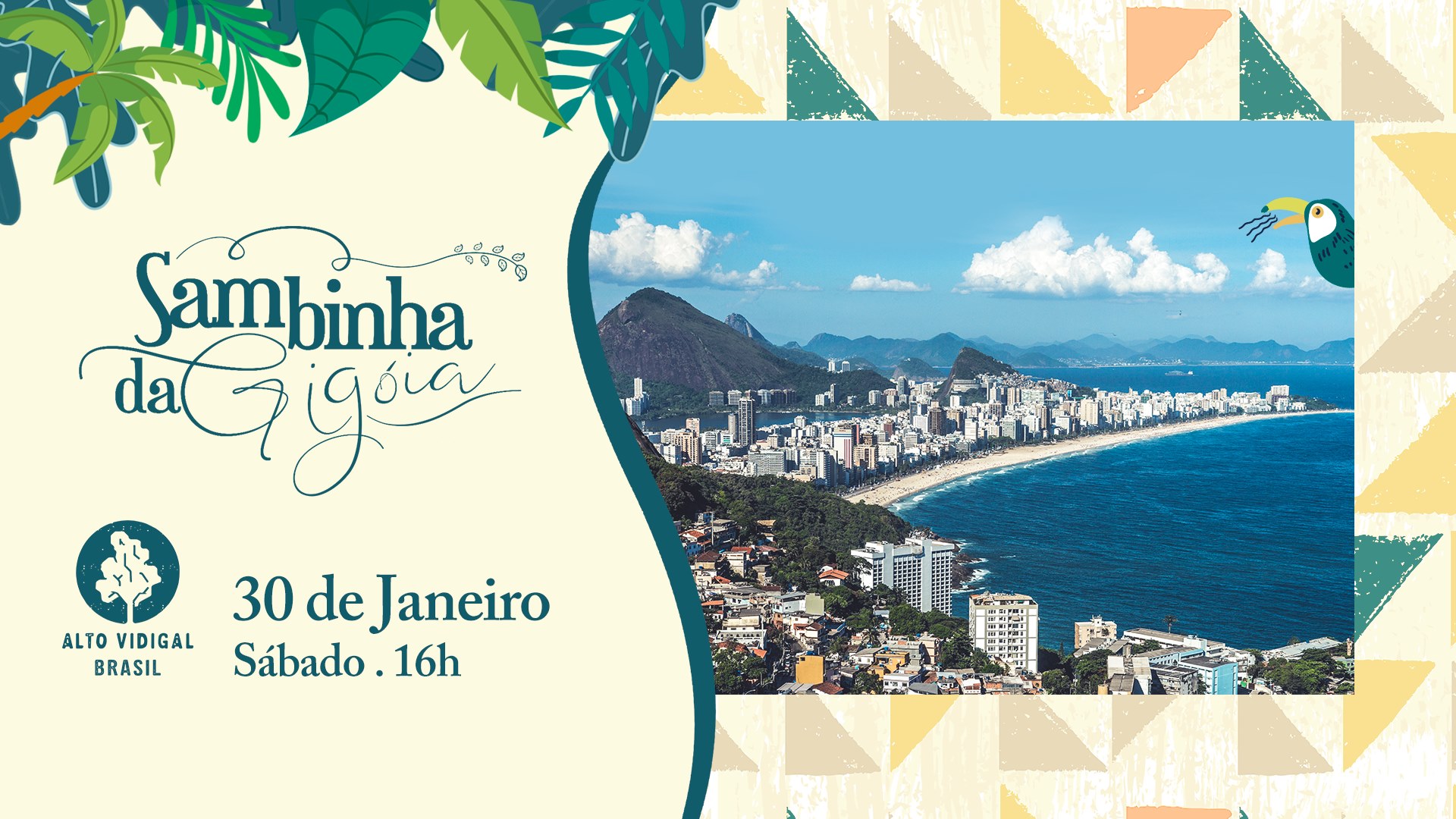 Sambinha da Gigóia na Vista mais apaixonante do Rio!