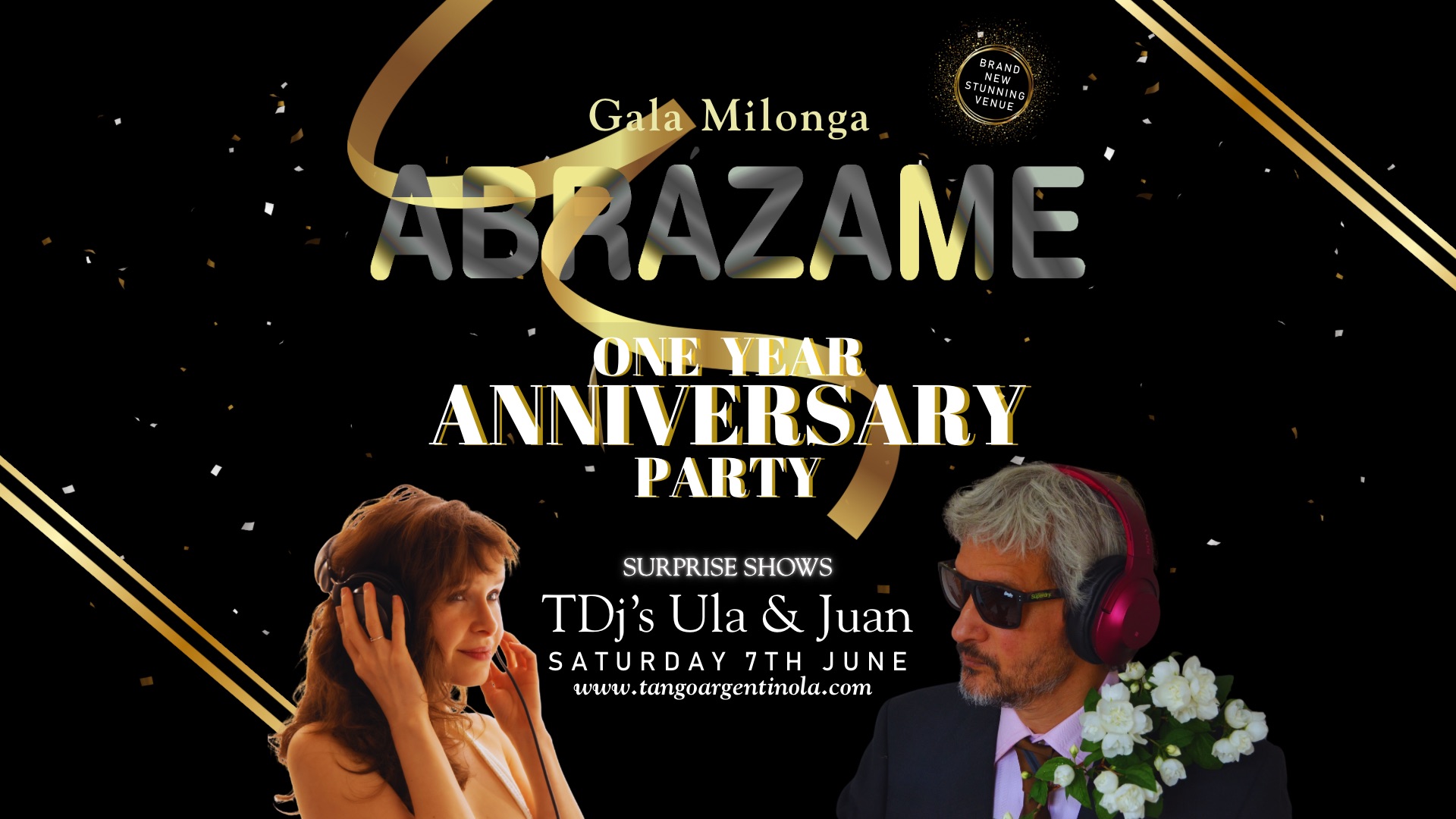 Abrázame: One-Year Anniversary Gala Milonga 🍾 🎉