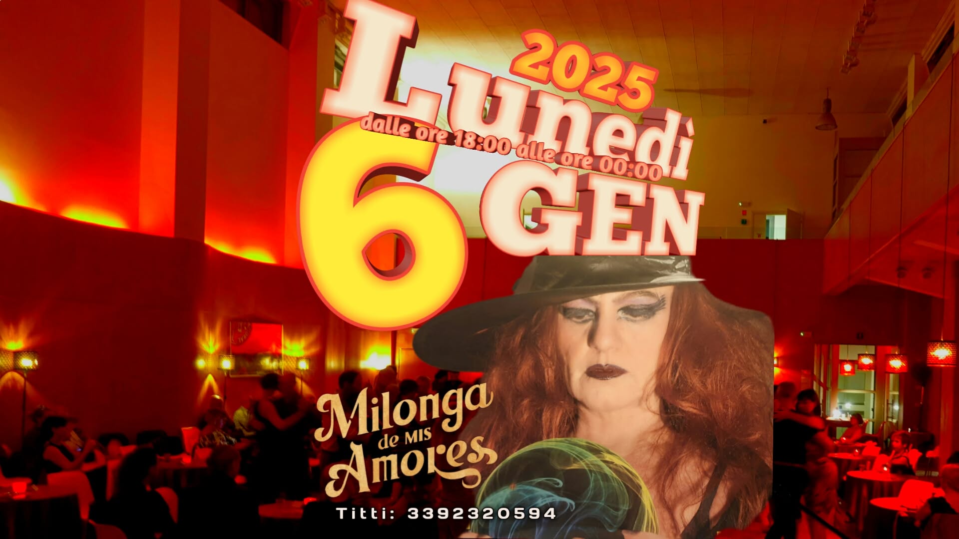 Lunedì 6 gennaio la pomeridiana della Milonga de mis amores !!!