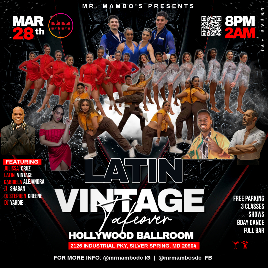 Mr. Mambo's Salsa Bachata LATIN VINTAGE Takeover