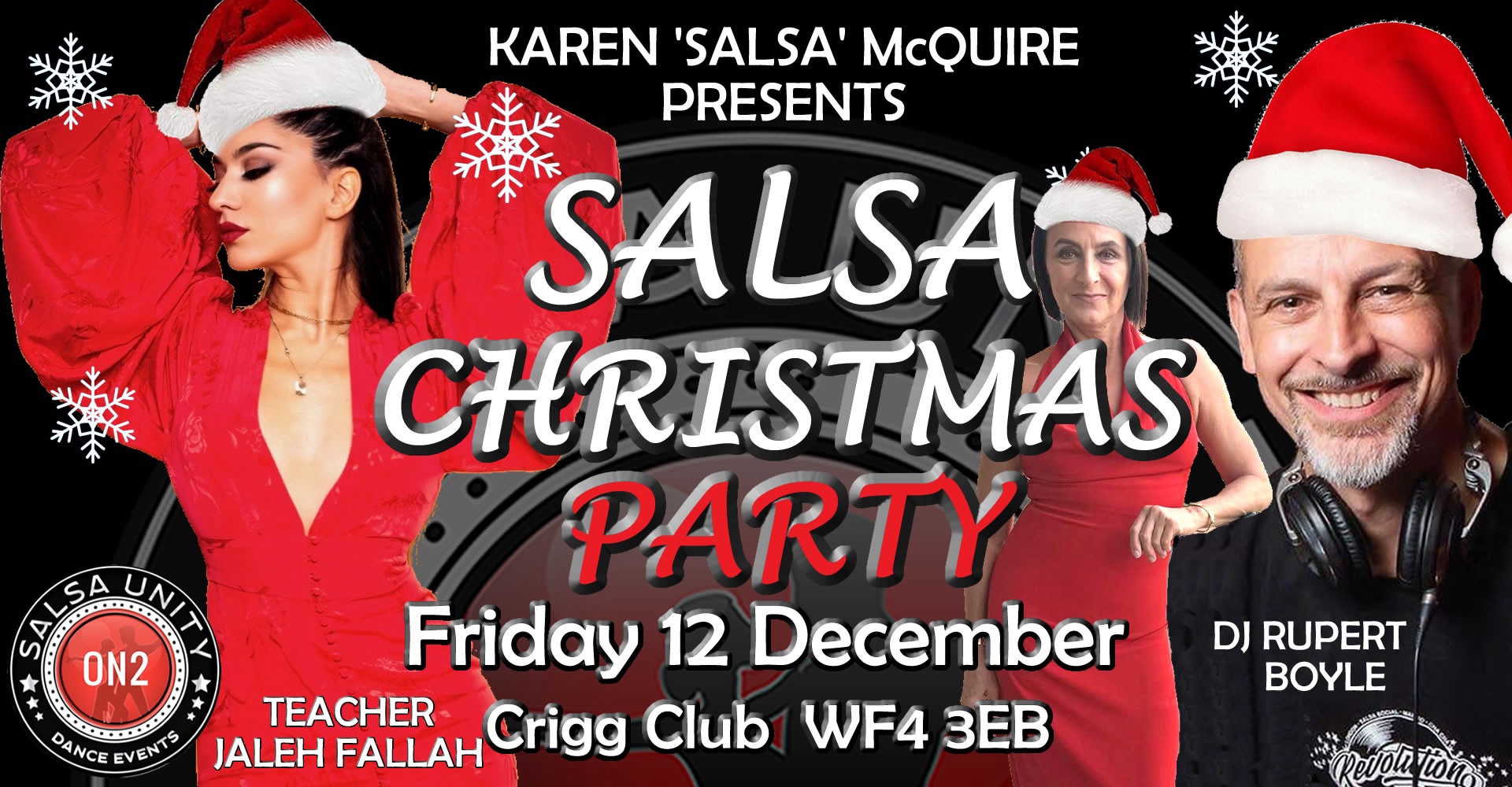 SalsaUnity 🧑‍🎄Christmas Salsa Party🧑‍🎄with DJ Rupert Boyle & Jaleh Fallah
