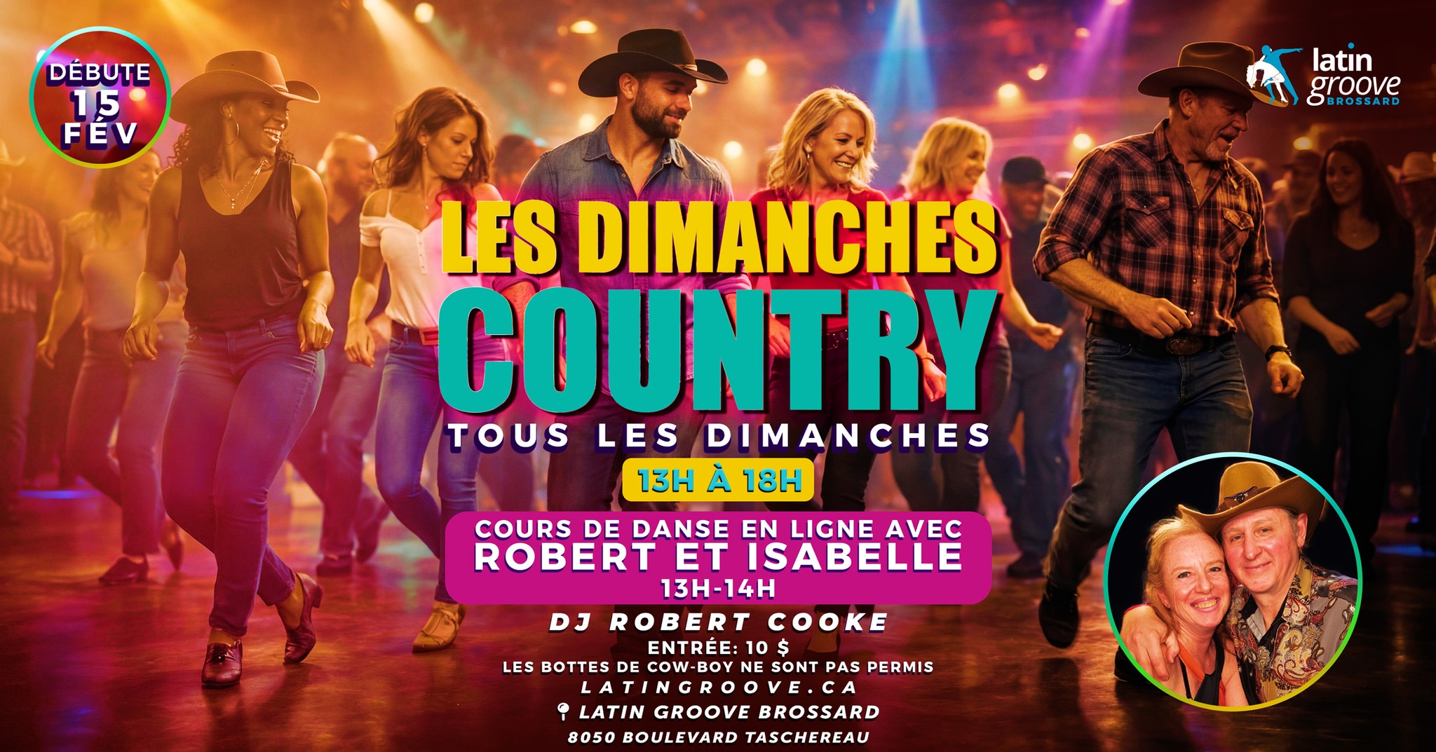 Les Dimanches Country chez Latin Groove Brossard