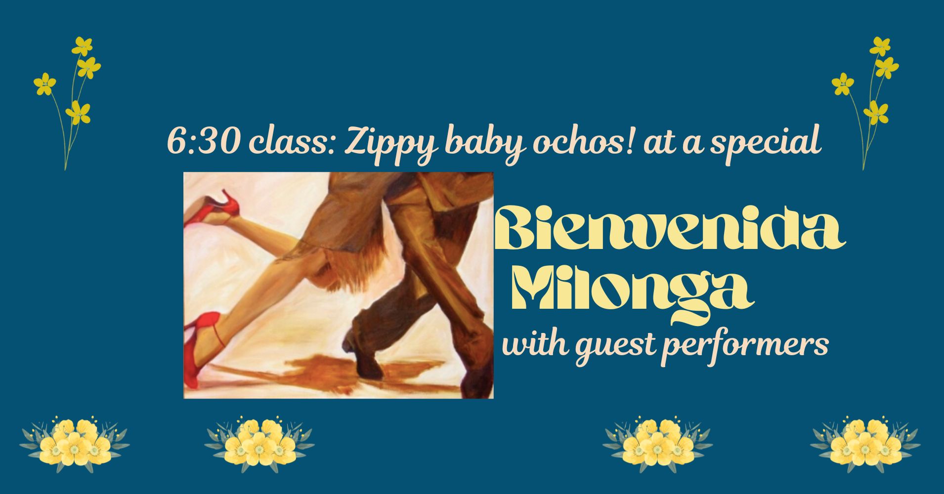 Zippy Ochitos Class, before a special Bienvenida milonga!