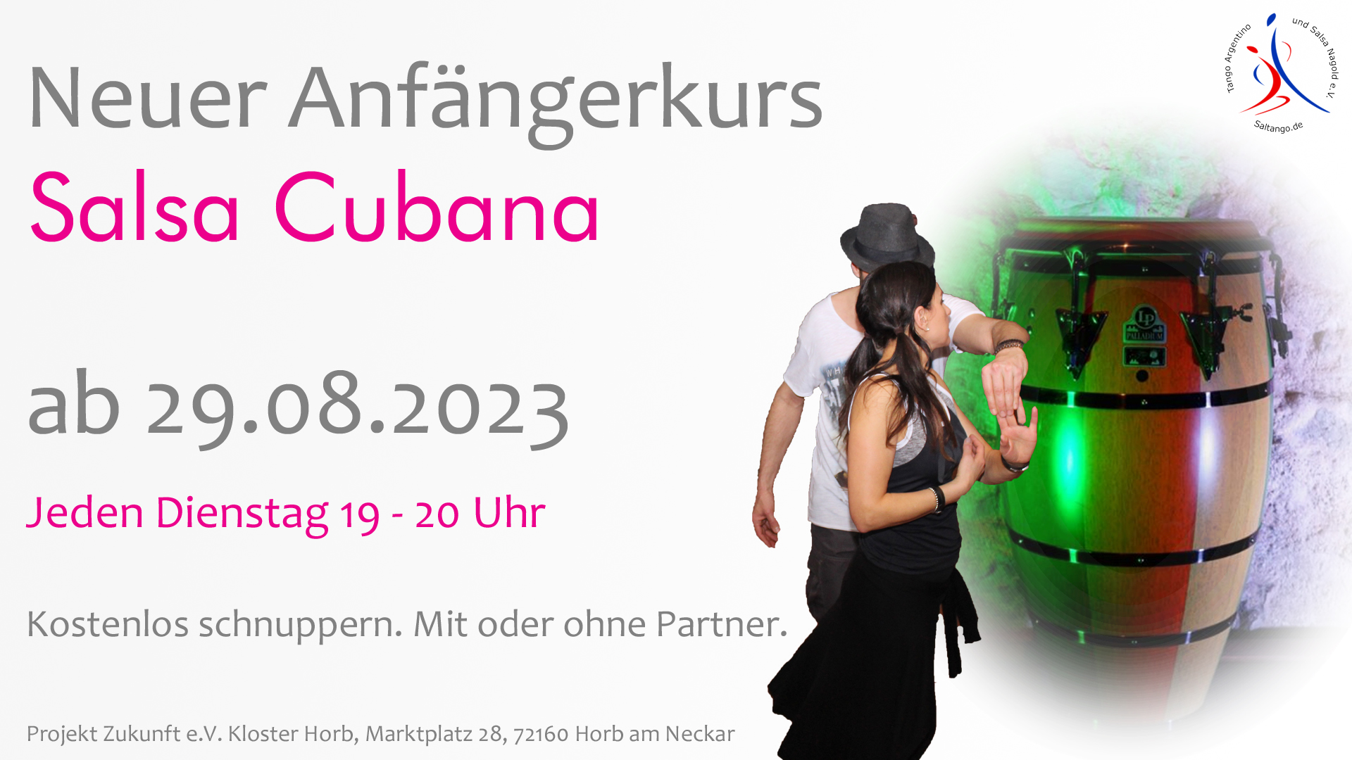 Neuer Anfängerkurs Salsa ab 29.08.23