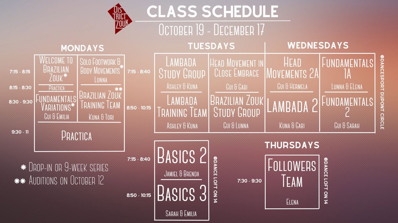 Progressive Zouk & Lambada Classes
