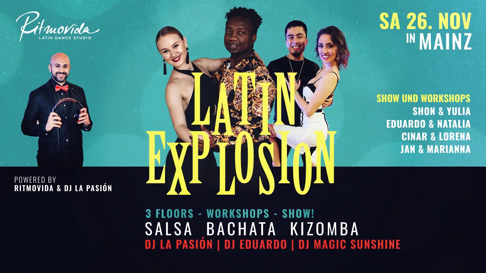 ❥ Latin Explosion ❥ Sa. 26. NOV ❥ 3 Floors